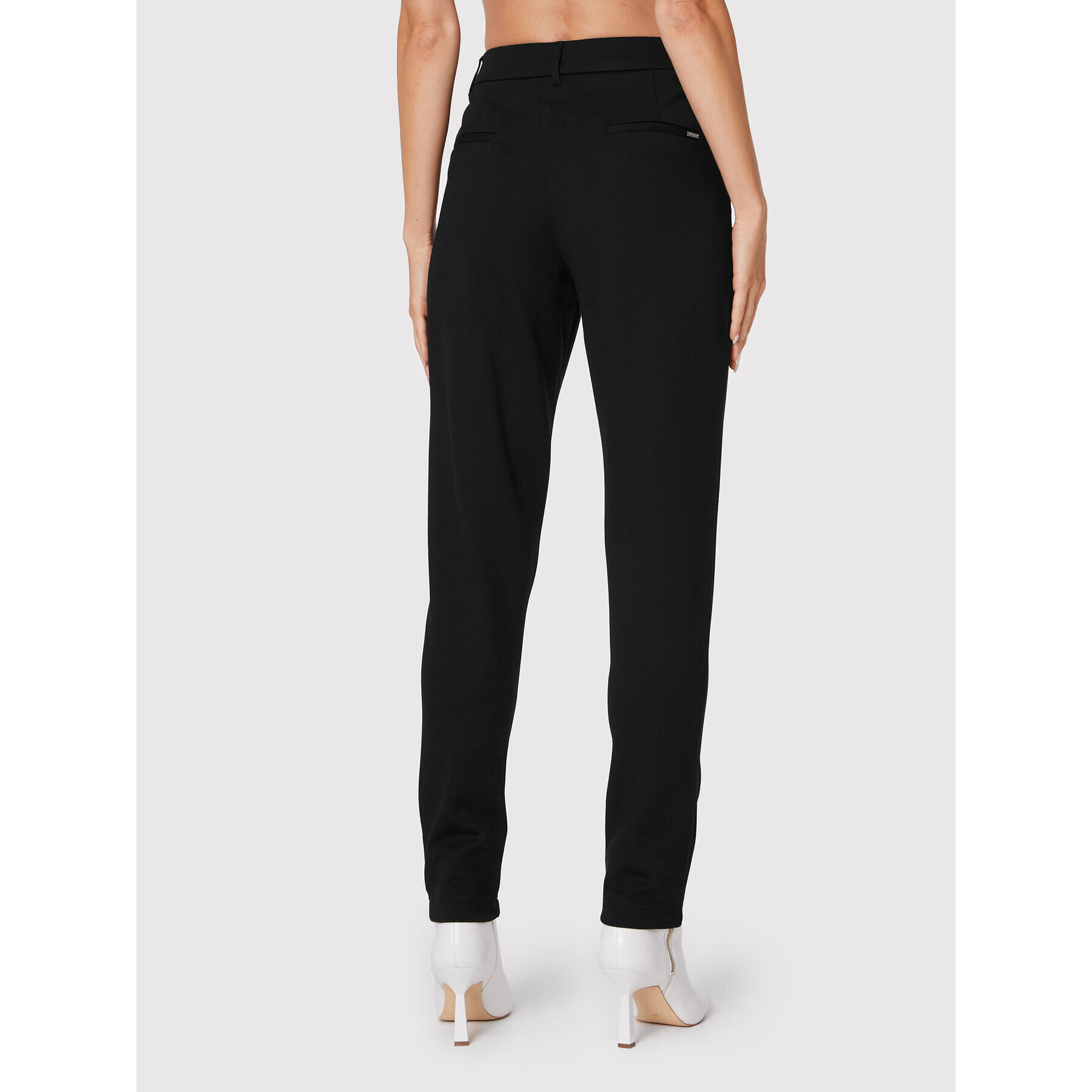 Guess Pantaloni din material Zoe W2YB01 K8RN0 Negru Regular Fit - Pled.ro