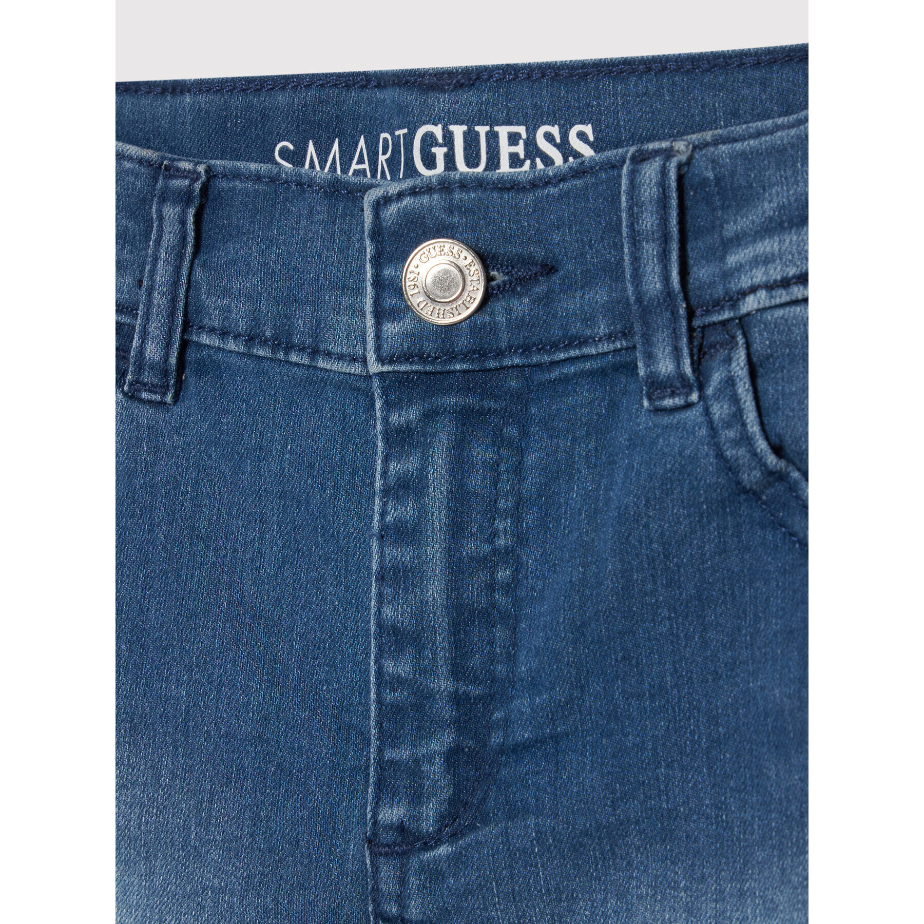 Guess Pantaloni scurți de blugi J0BD09 D4H20 Albastru Regular Fit - Pled.ro