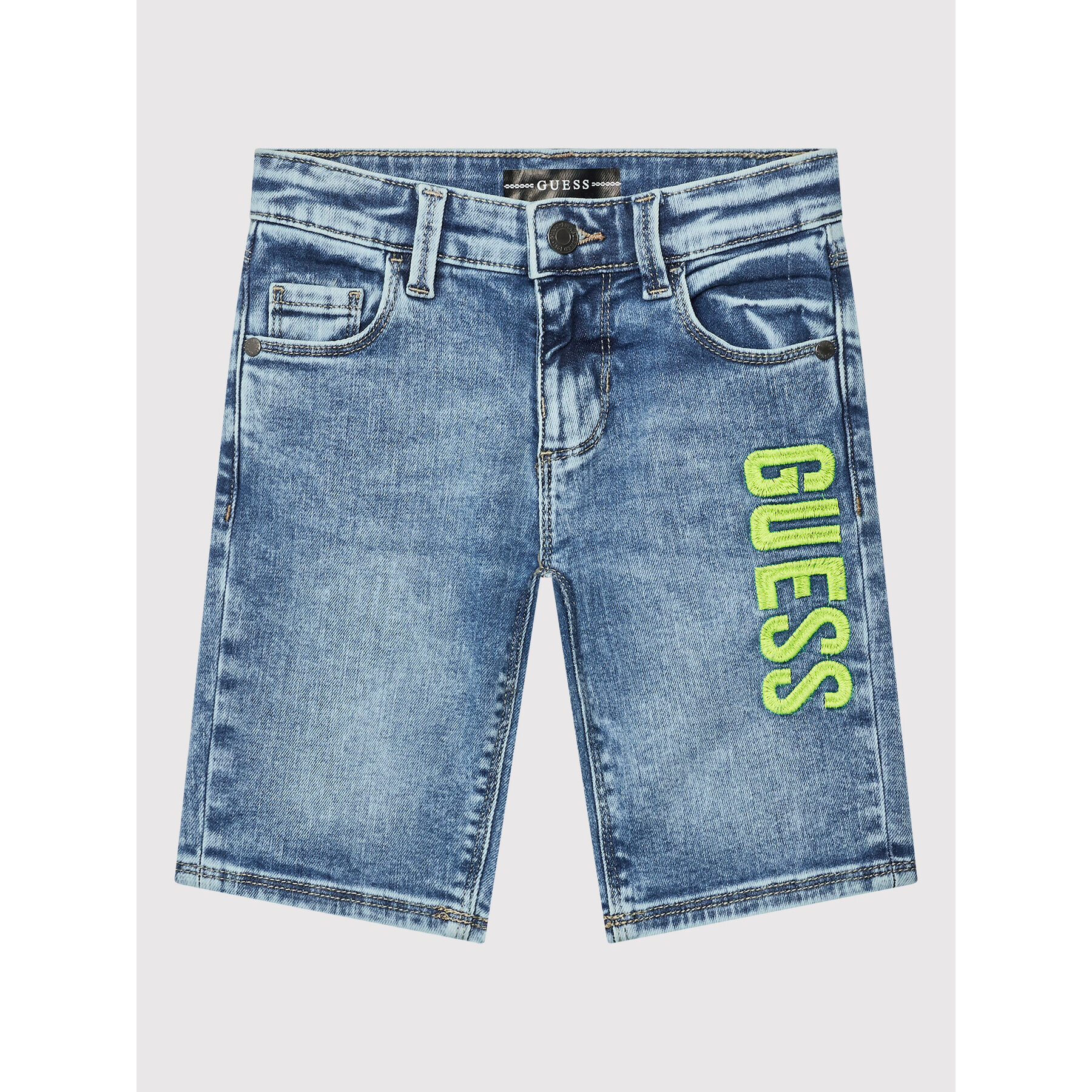 Guess Pantaloni scurți de blugi L2GD16 D4GV0 Albastru Regular Fit - Pled.ro