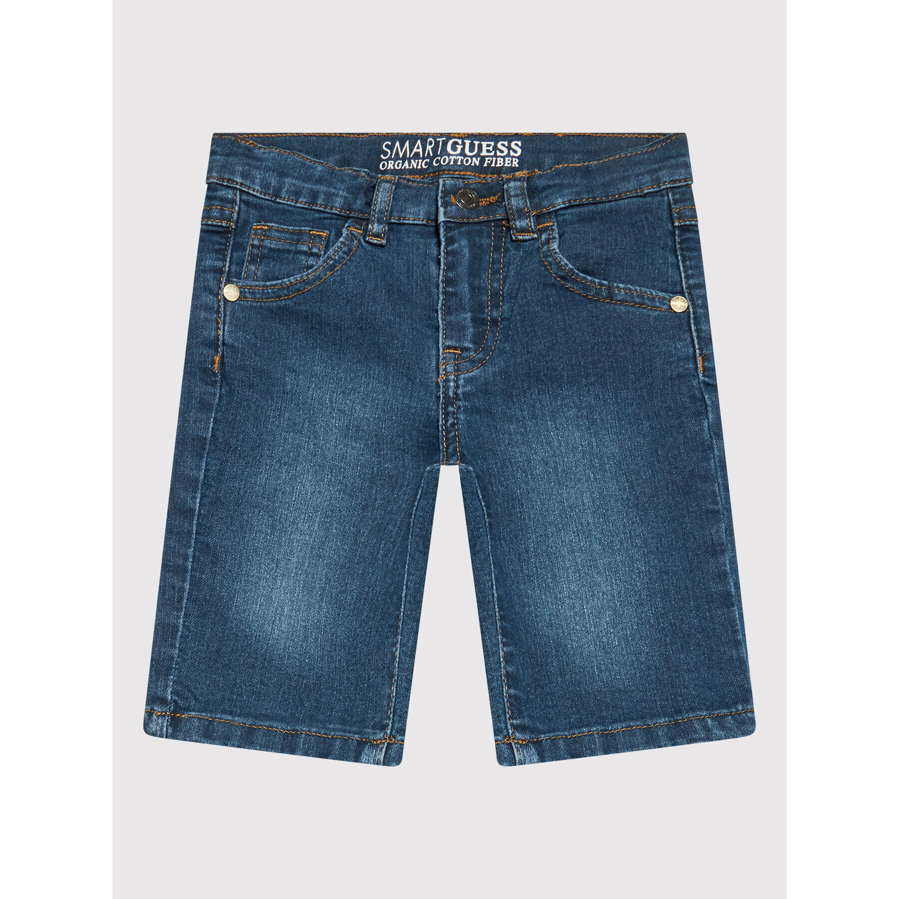 Guess Pantaloni scurți de blugi N0BD00 D4H20 Bleumarin Regular Fit - Pled.ro