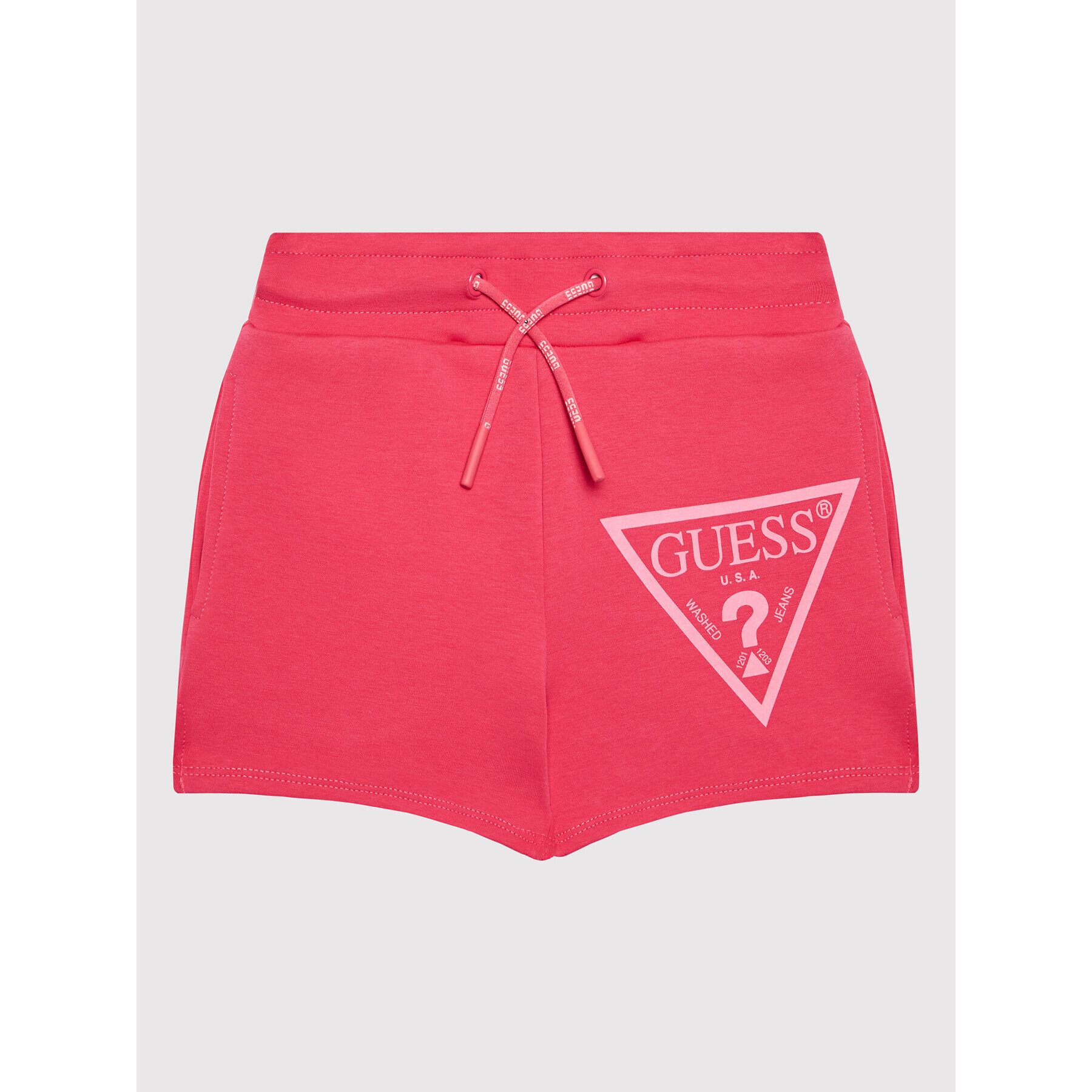 Guess Pantaloni scurți sport J2RD08 KAMN2 Roz Regular Fit - Pled.ro