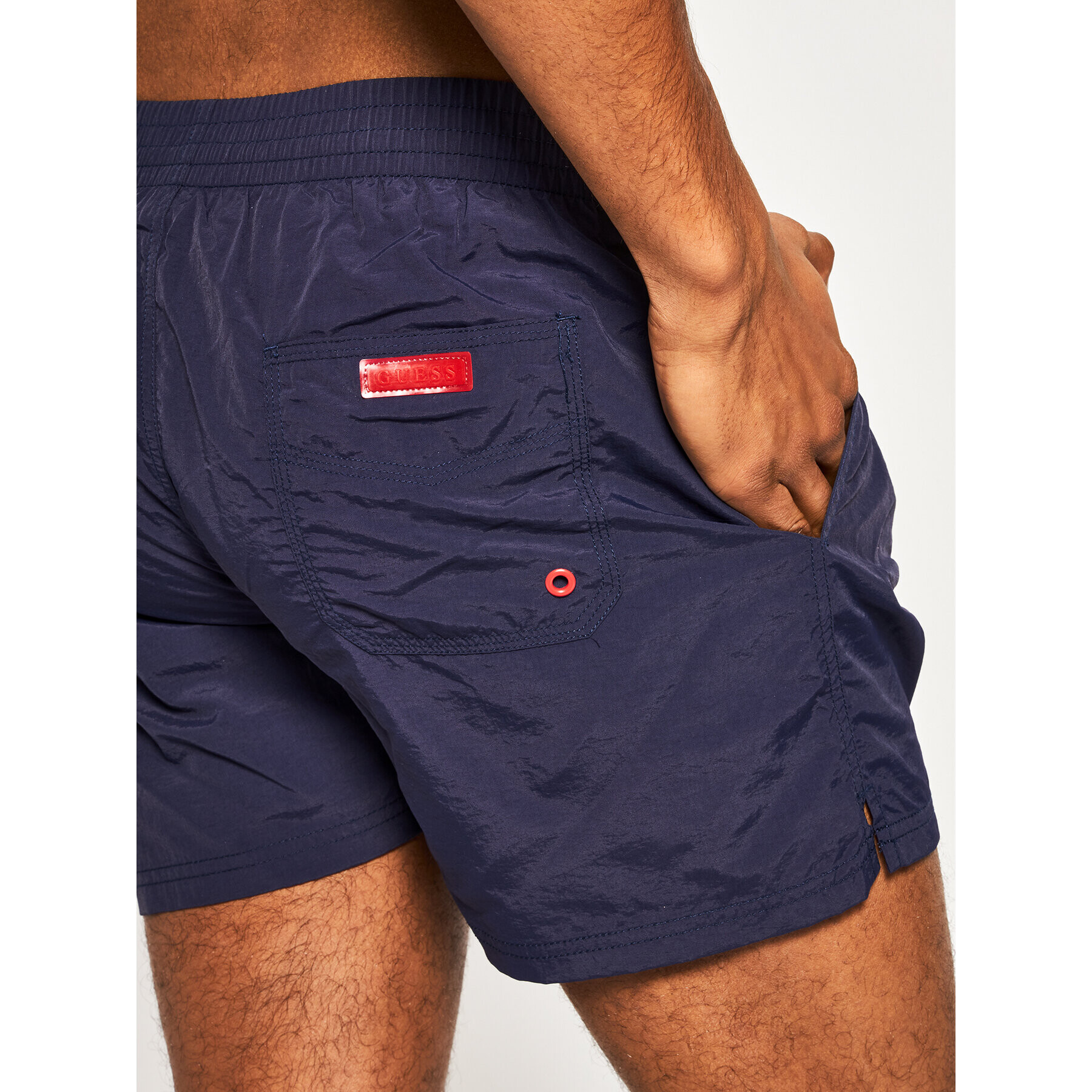 Guess Pantaloni scurți pentru înot F02T00 TEL27 Bleumarin Regular Fit - Pled.ro