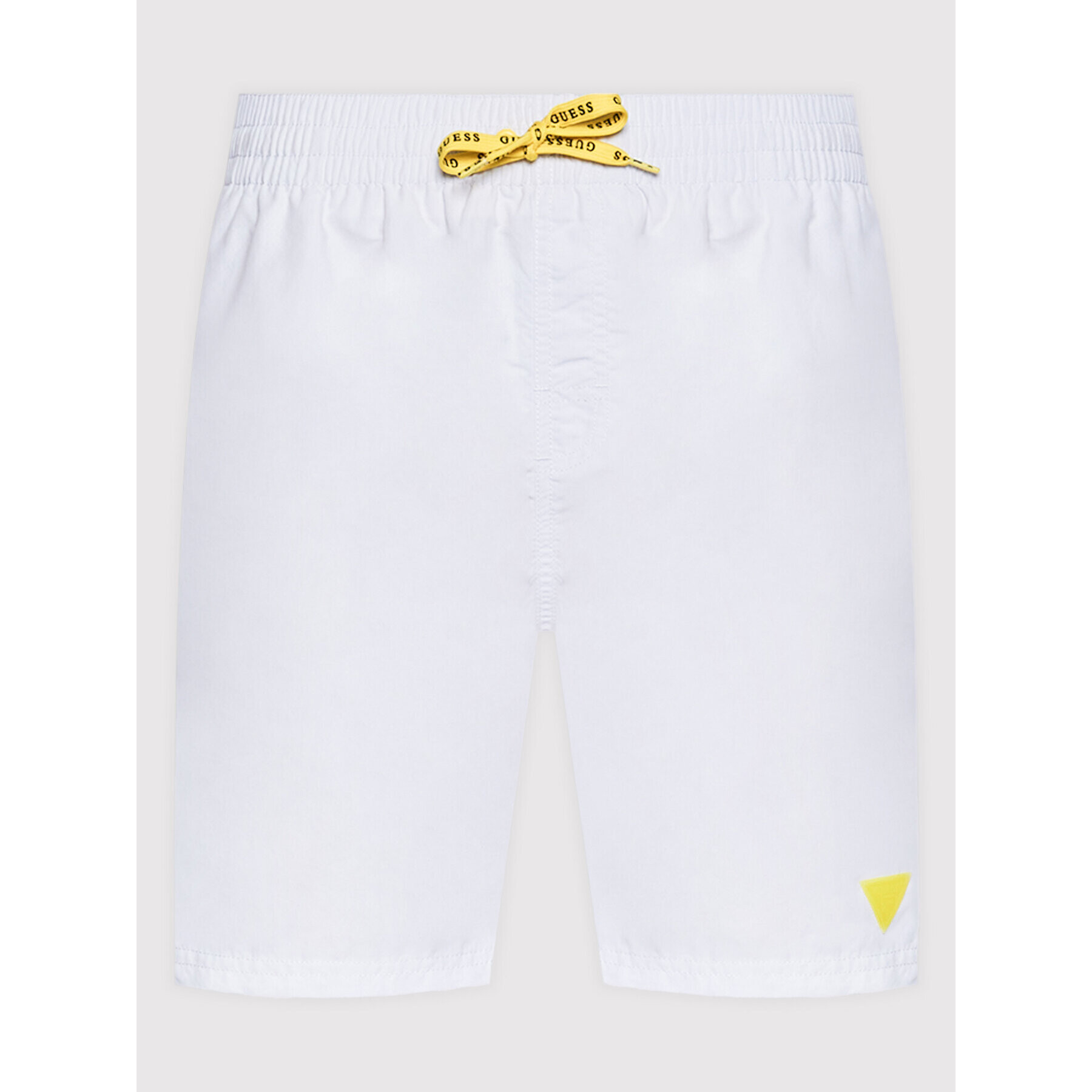 Guess Pantaloni scurți pentru înot F2GT26 TEL27 Alb Regular Fit - Pled.ro