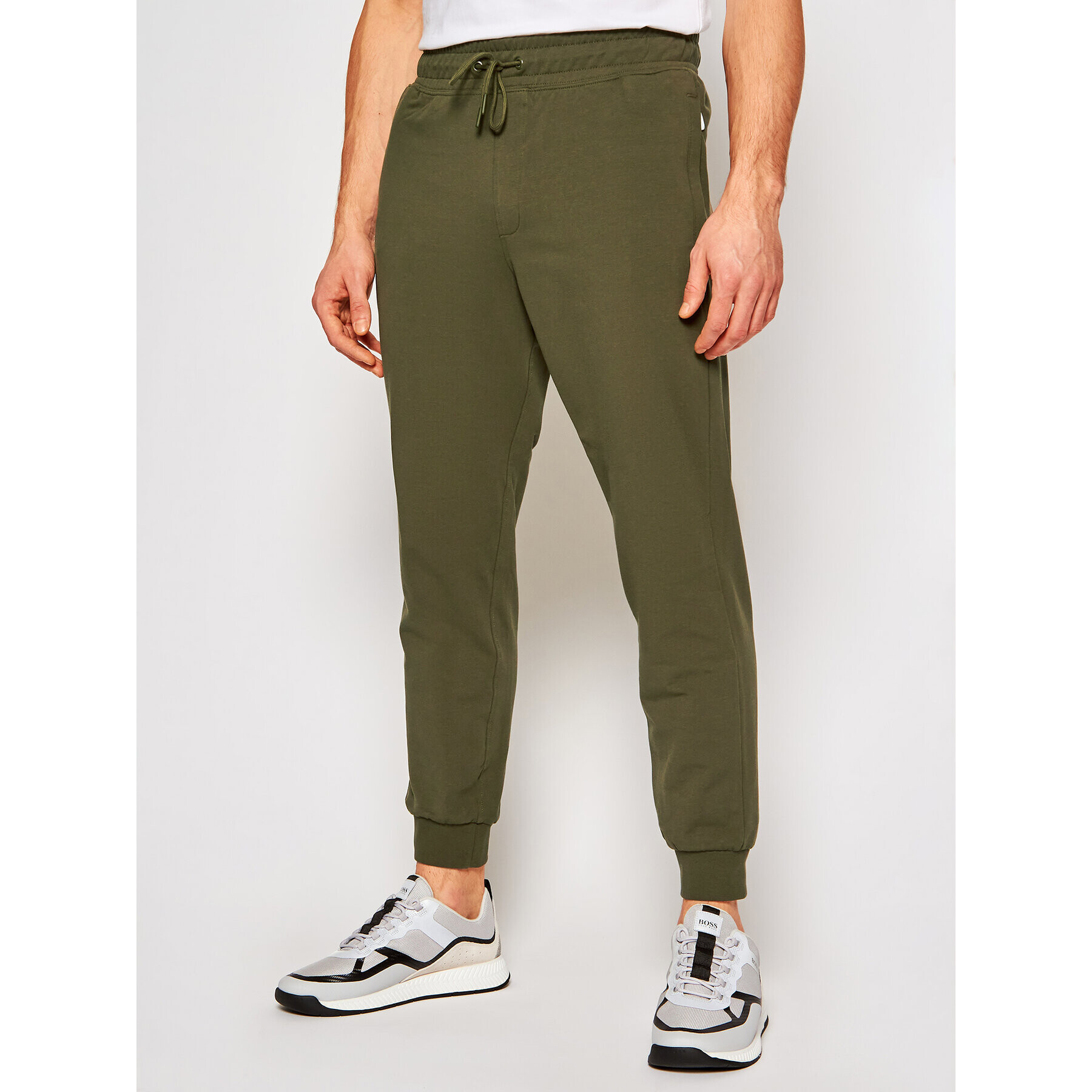 Guess Pantaloni trening Adam M1RB37 K6ZS1 Verde Slim Fit - Pled.ro