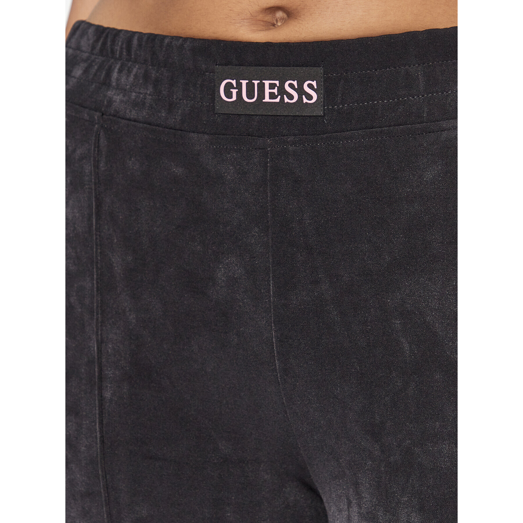 Guess Pantaloni trening Aleta V3BB00 KBC00 Negru Regular Fit - Pled.ro