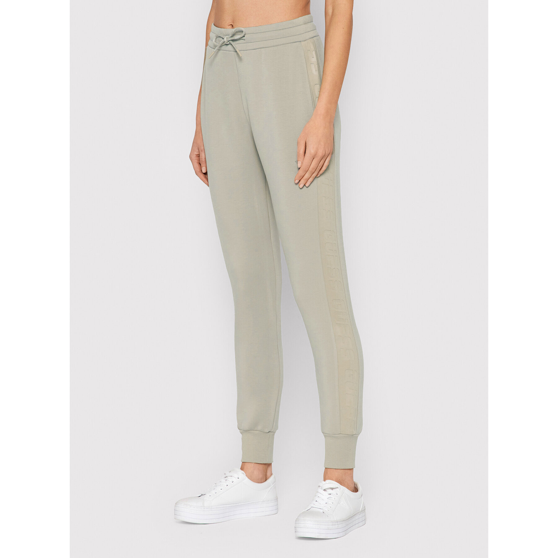 Guess Pantaloni trening Allie O1GA49 KAMN2 Bej Regular Fit - Pled.ro