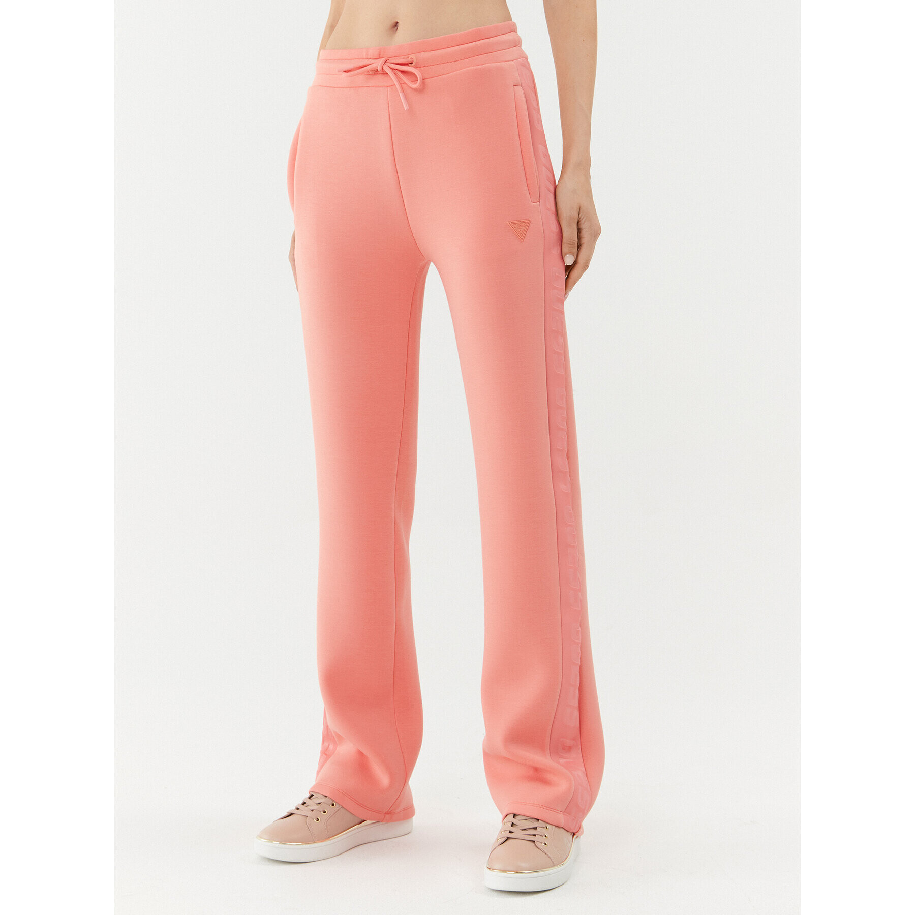 Guess Pantaloni trening Brenda V3RB21 K7UW2 Coral Regular Fit - Pled.ro