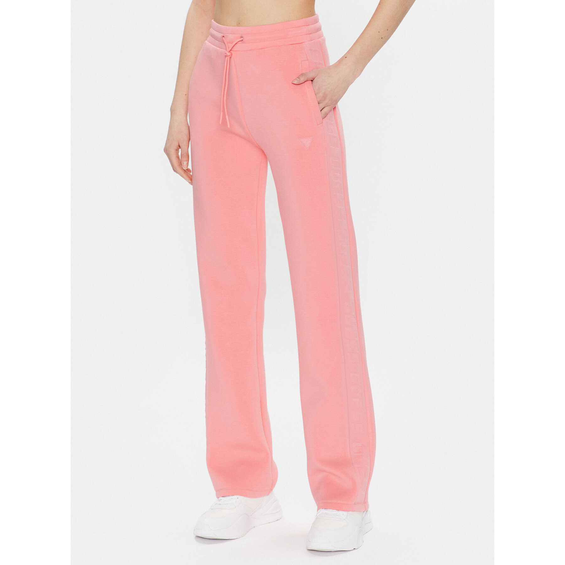 Guess Pantaloni trening Brenda V3RB21 K7UW2 Roz Regular Fit - Pled.ro