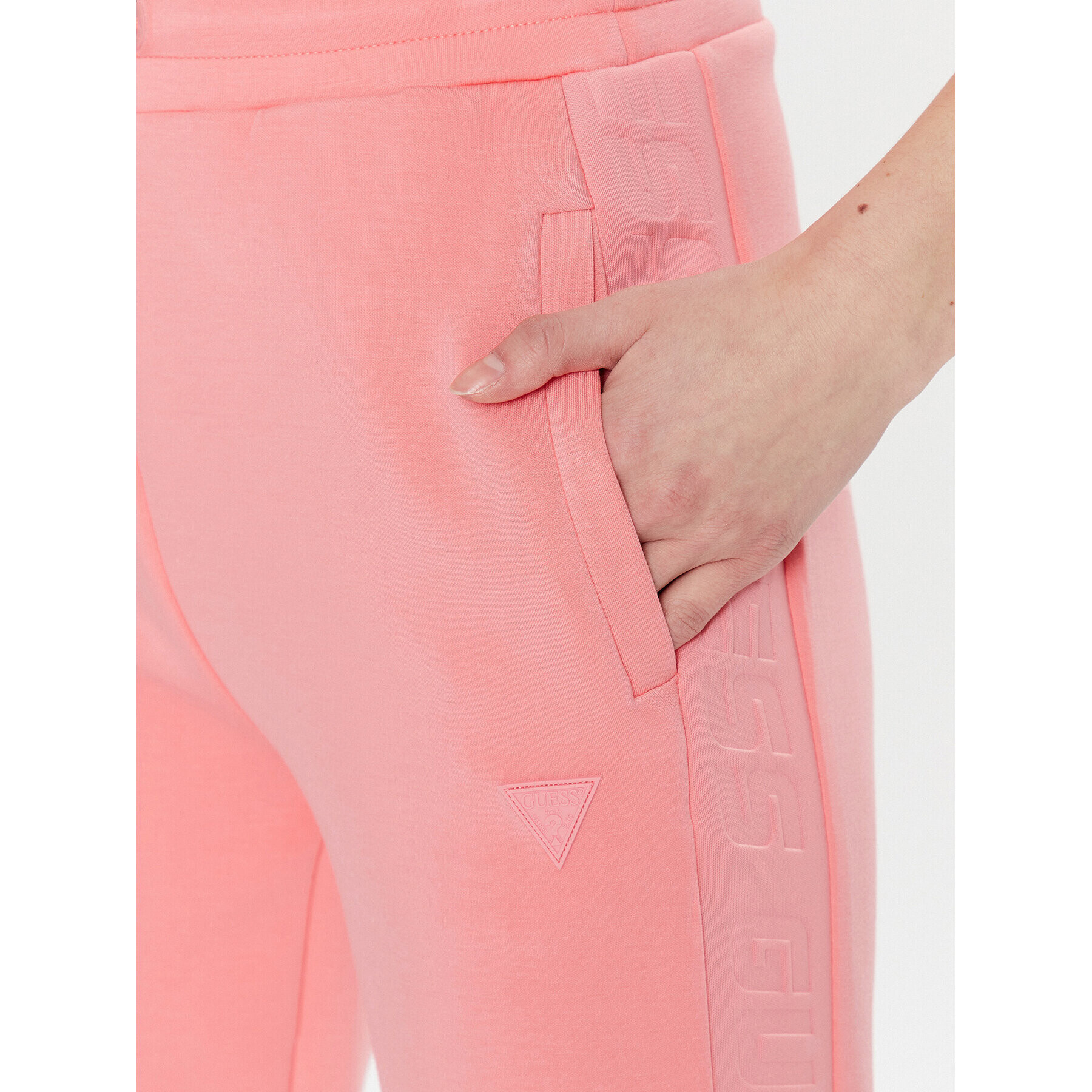 Guess Pantaloni trening Brenda V3RB21 K7UW2 Roz Regular Fit - Pled.ro