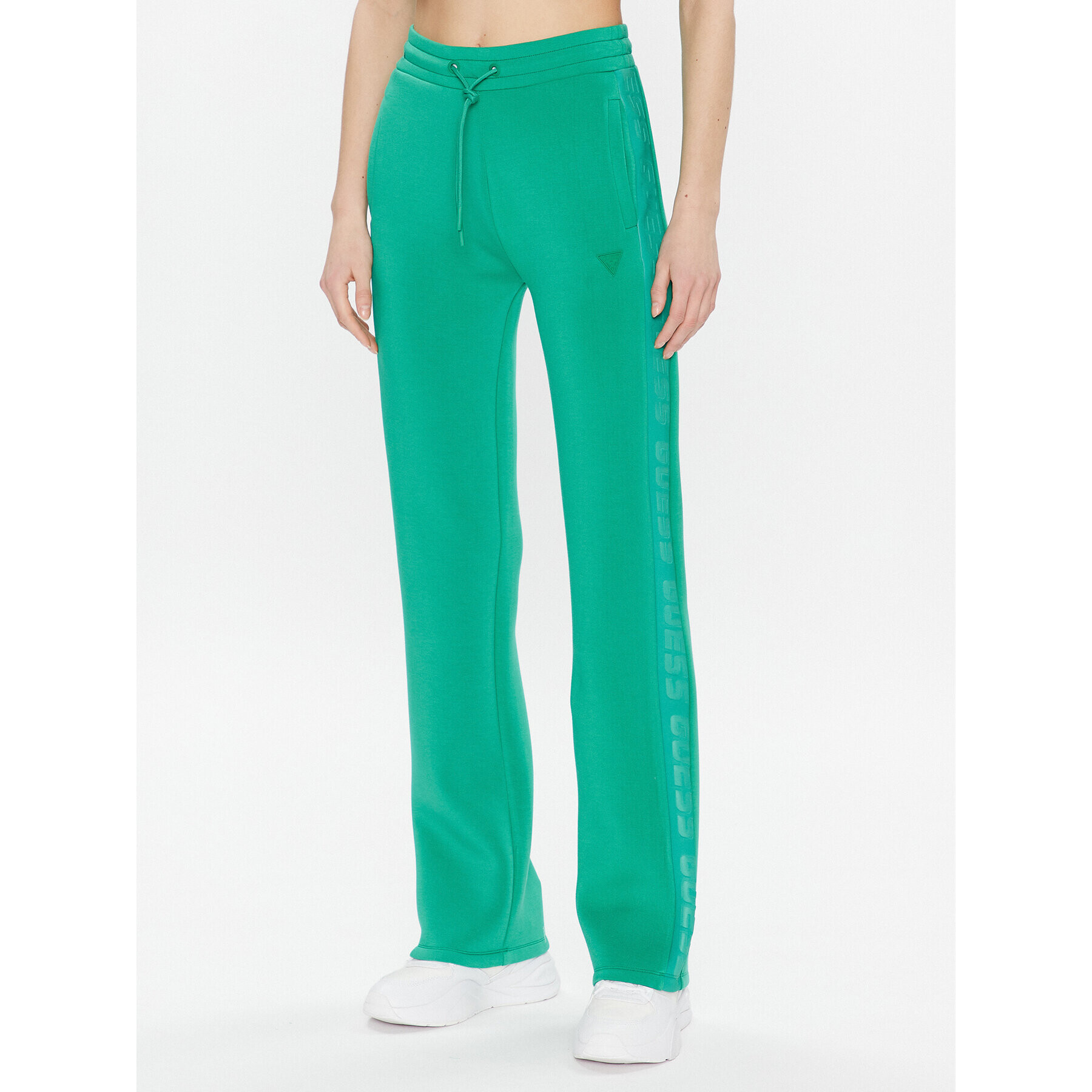 Guess Pantaloni trening Brenda V3RB21 K7UW2 Verde Regular Fit - Pled.ro