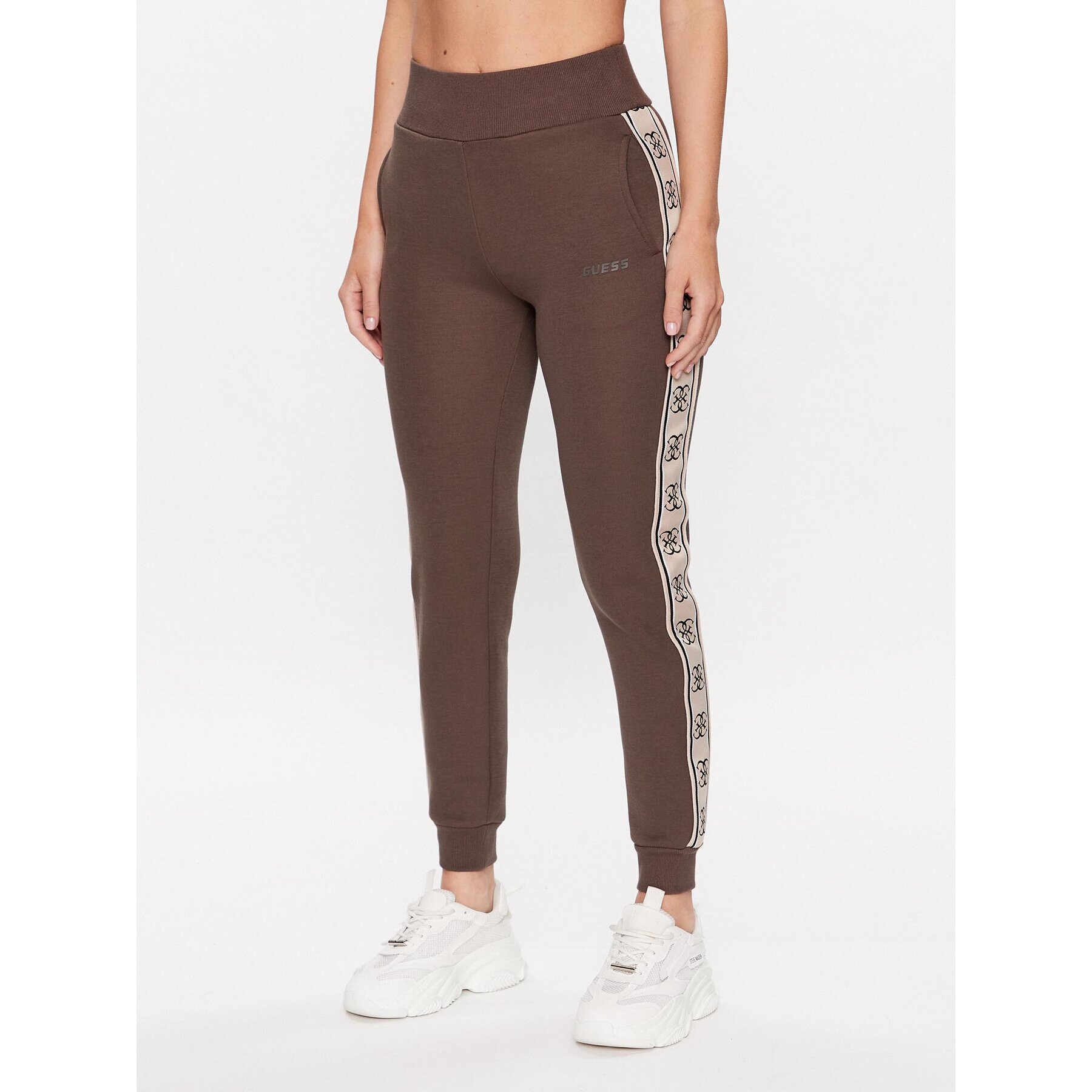 Guess Pantaloni trening Britney V2YB15 KB3P2 Maro Regular Fit - Pled.ro