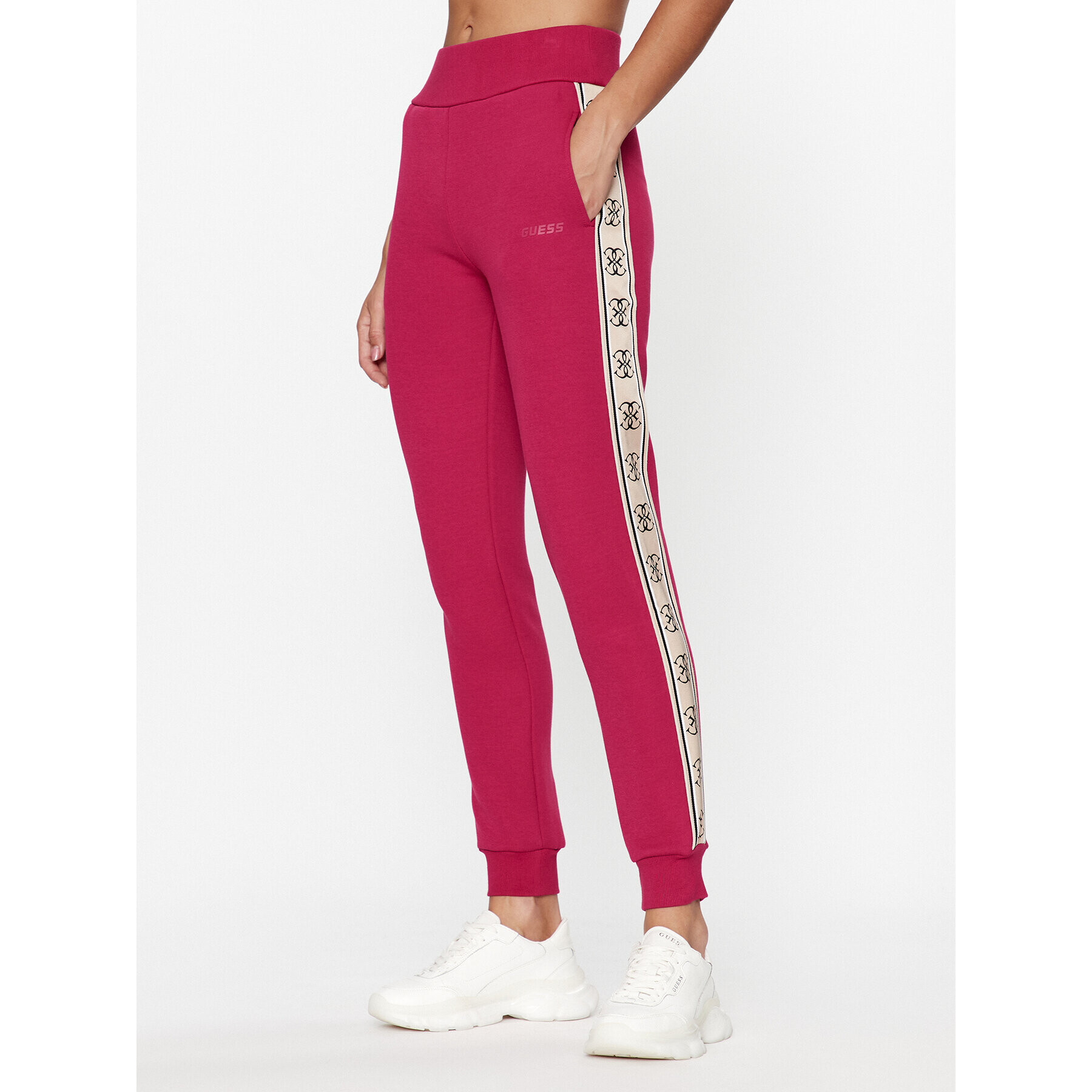 Guess Pantaloni trening Britney V2YB15 KB3P2 Roz Regular Fit - Pled.ro