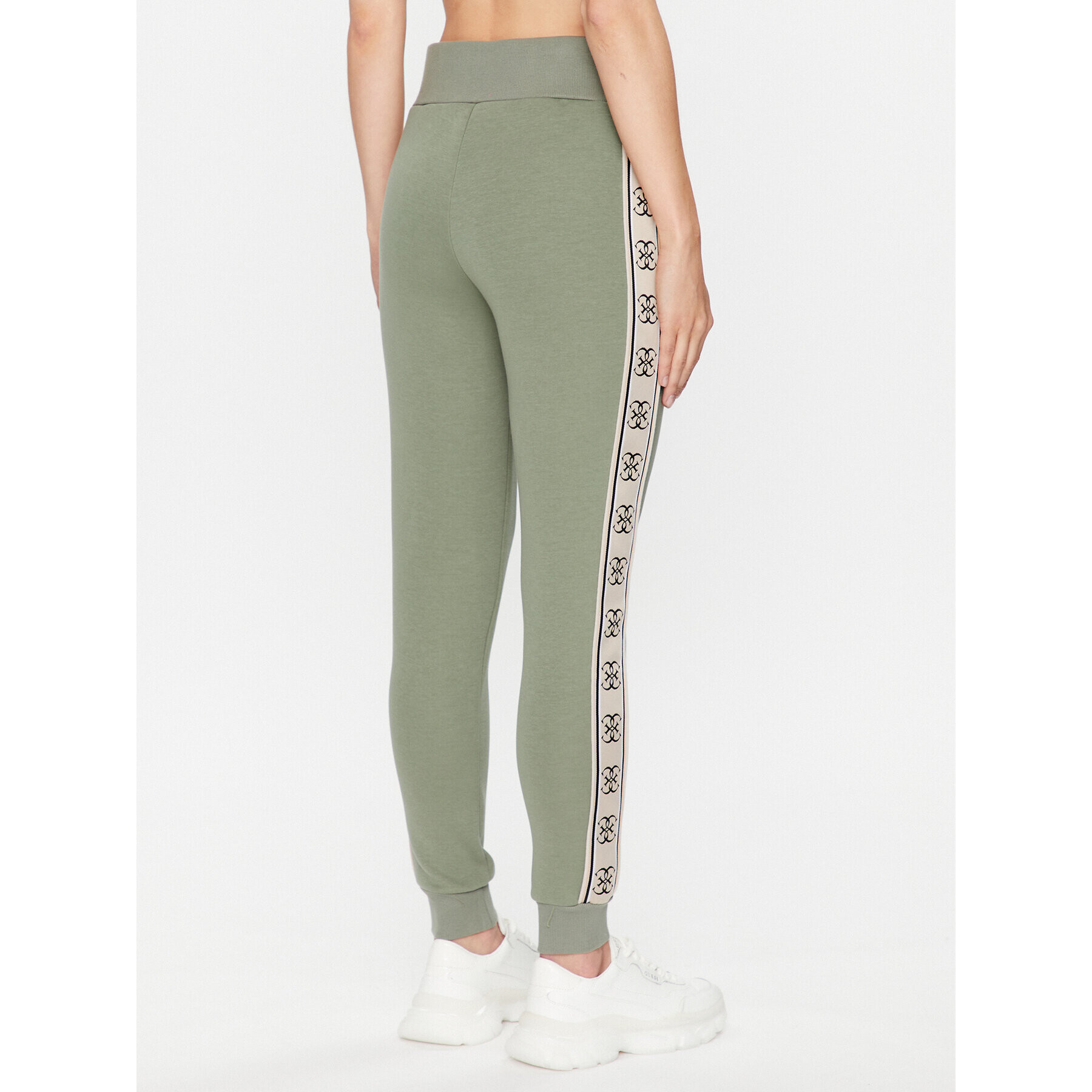 Guess Pantaloni trening Britney V2YB15 KB3P2 Verde Regular Fit - Pled.ro