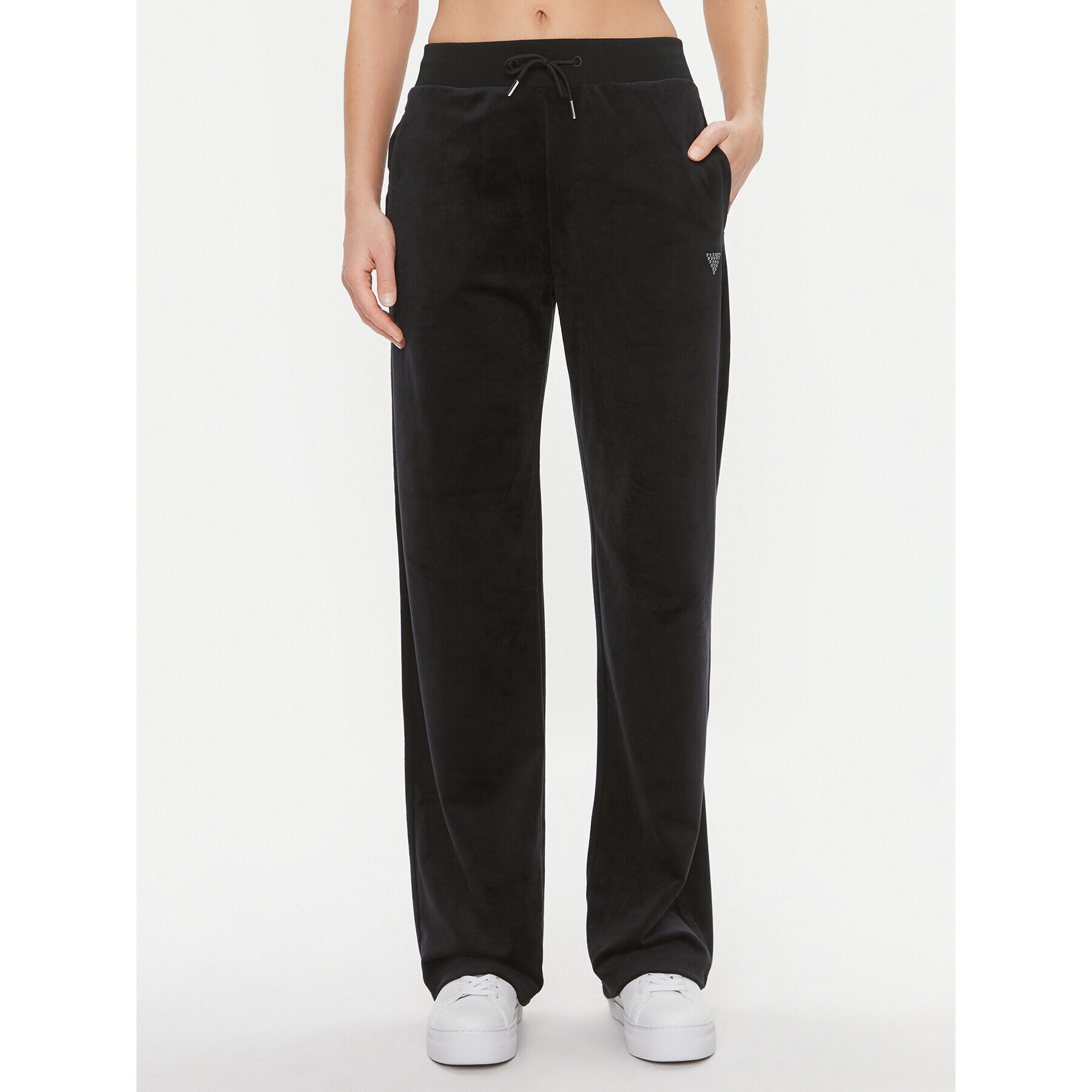 Guess Pantaloni trening Couture V3BB26 KBXI2 Negru Regular Fit - Pled.ro