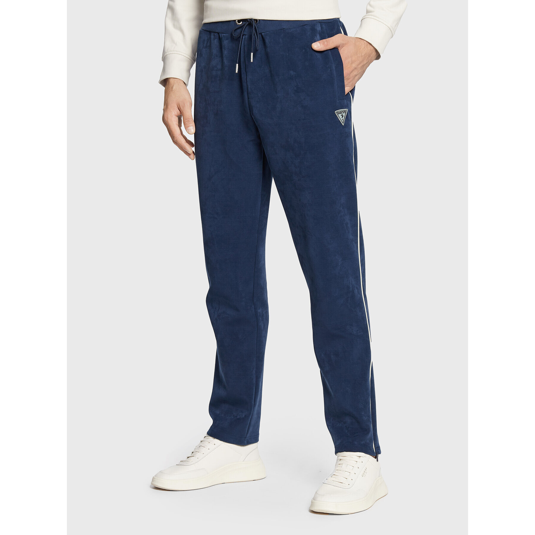 Guess Pantaloni trening Harve Z2BB03 KBC00 Bleumarin Regular Fit - Pled.ro