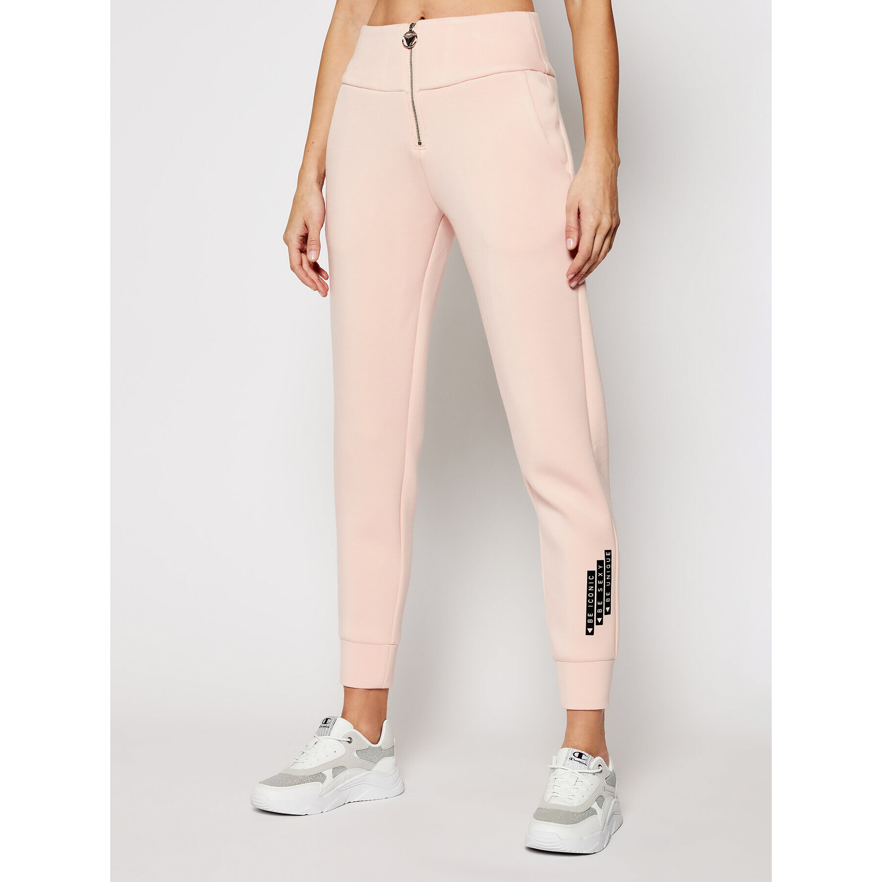 Guess Pantaloni trening Huda W1RB04 K7UW2 Roz Regular Fit - Pled.ro