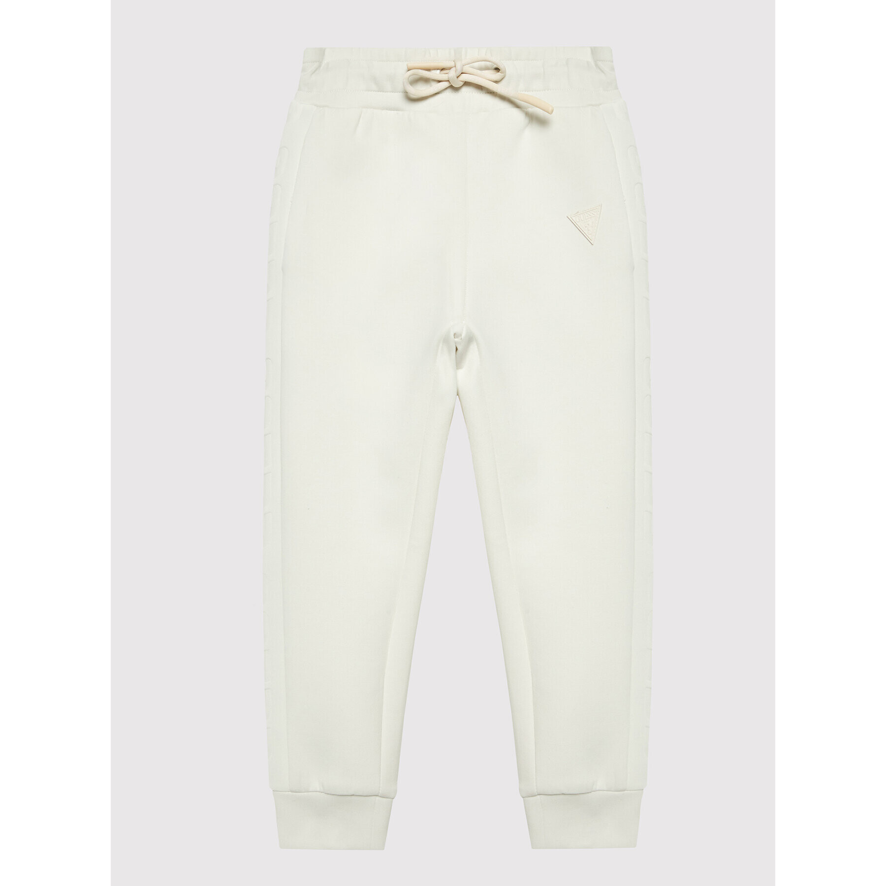 Guess Pantaloni trening J1BQ18 KAMN2 Alb Regular Fit - Pled.ro