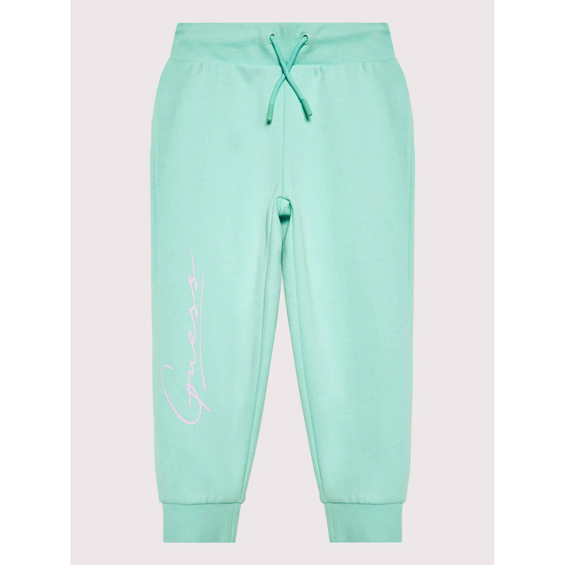 Guess Pantaloni trening J2RQ34 KB621 Verde Regular Fit - Pled.ro