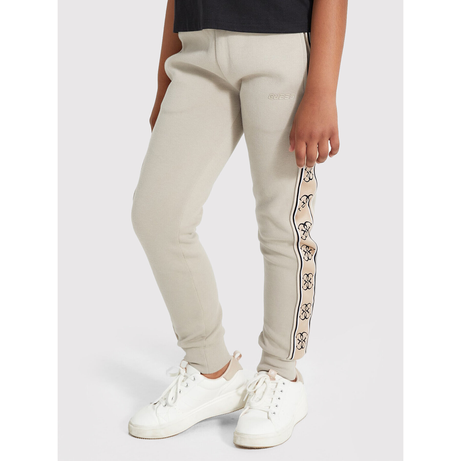 Guess Pantaloni trening J2YQ27 KA3P1 Bej Regular Fit - Pled.ro