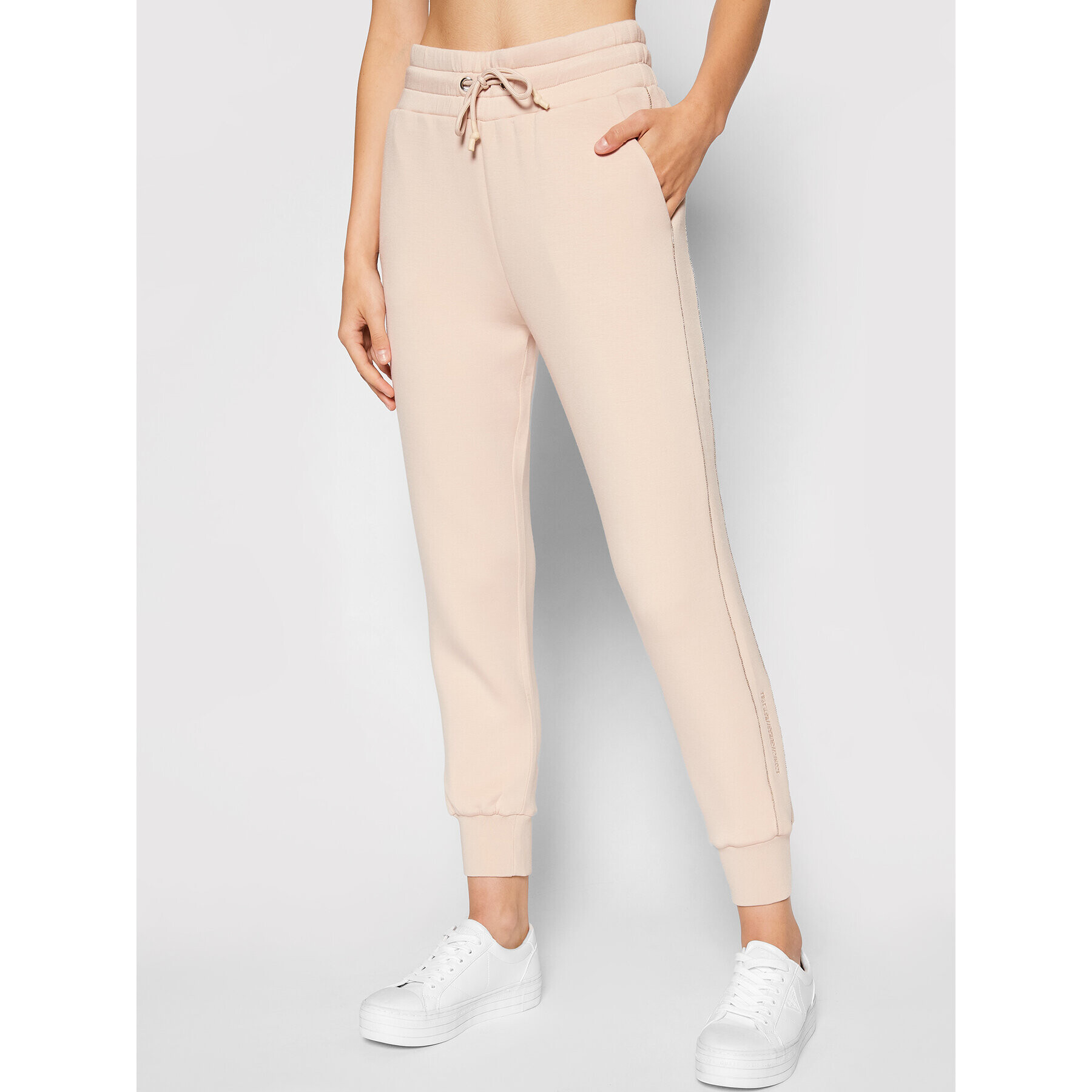 Guess Pantaloni trening Janet W1YB49 KAMN2 Bej Regular Fit - Pled.ro