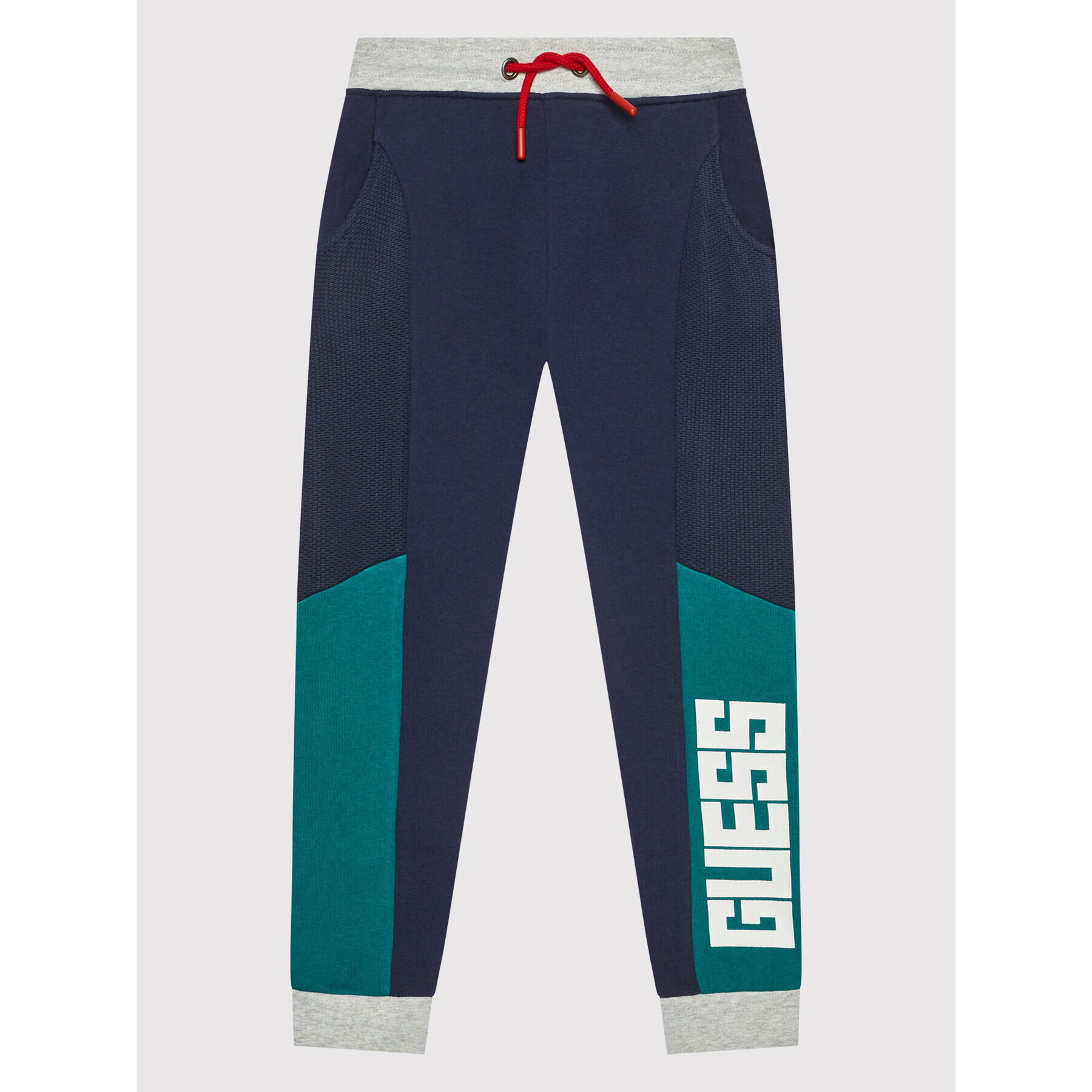 Guess Pantaloni trening L1BQ12 KAV30 Bleumarin Regular Fit - Pled.ro