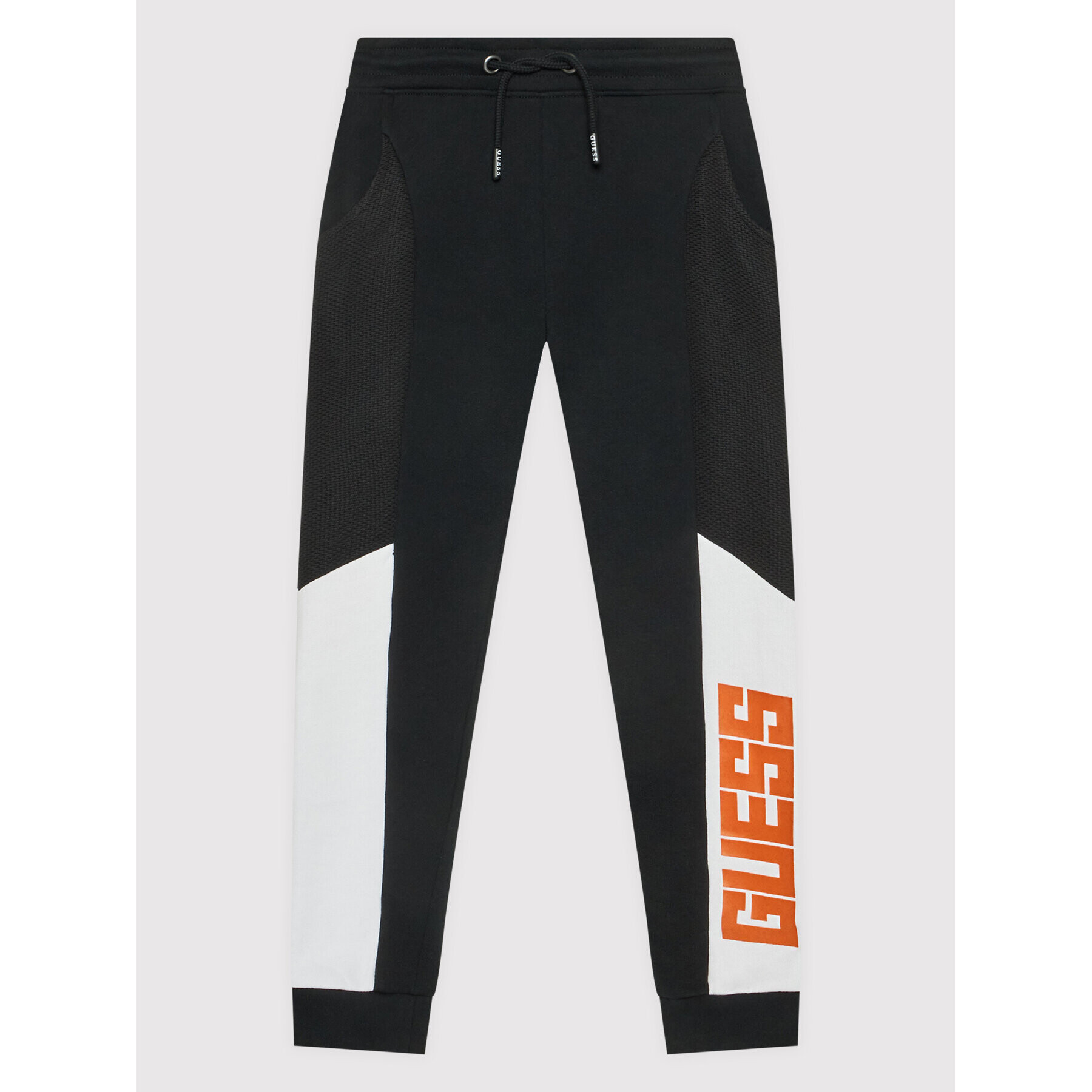 Guess Pantaloni trening L1BQ12 KAV30 Negru Regular Fit - Pled.ro