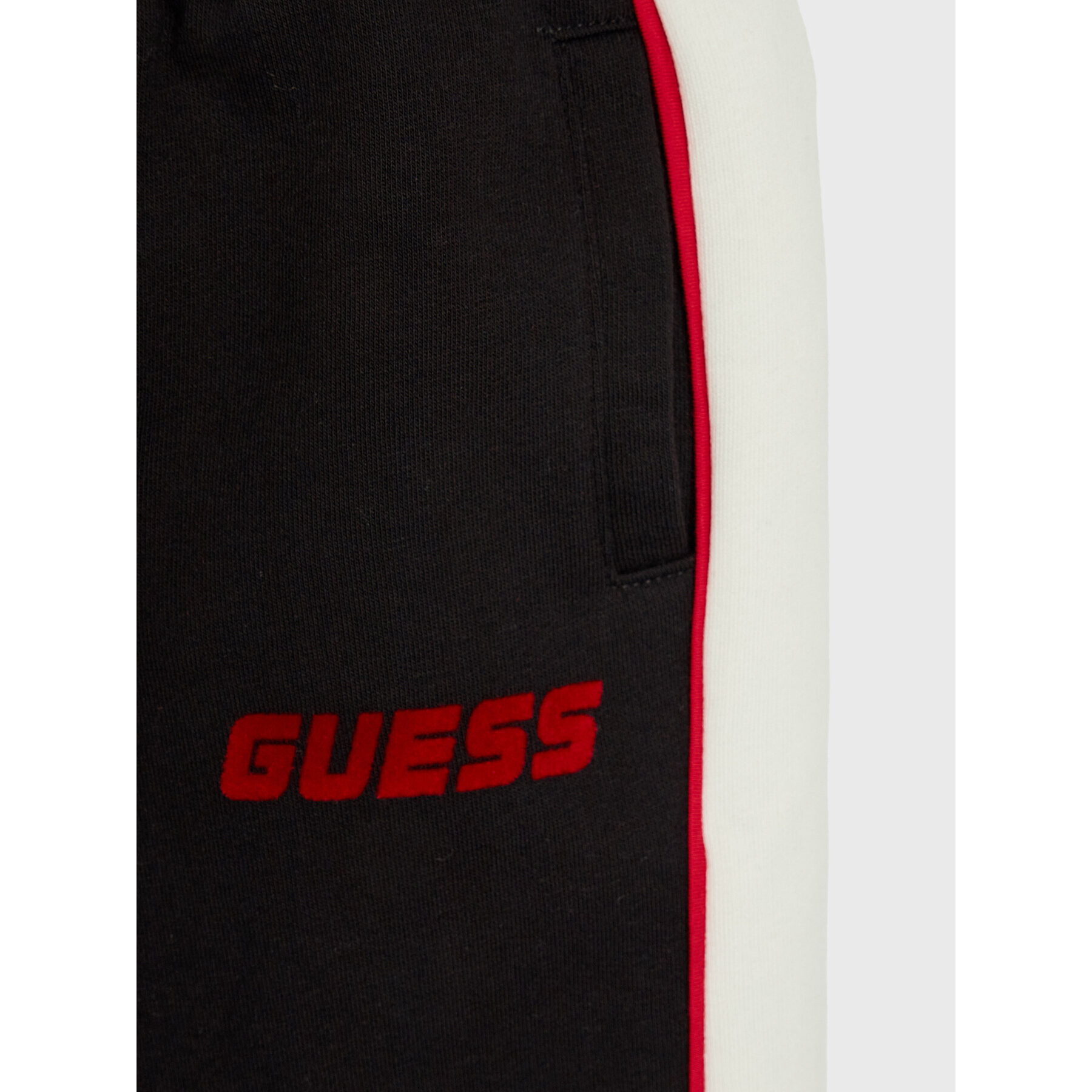 Guess Pantaloni trening L2BQ19 KBGQ2 Negru Regular Fit - Pled.ro