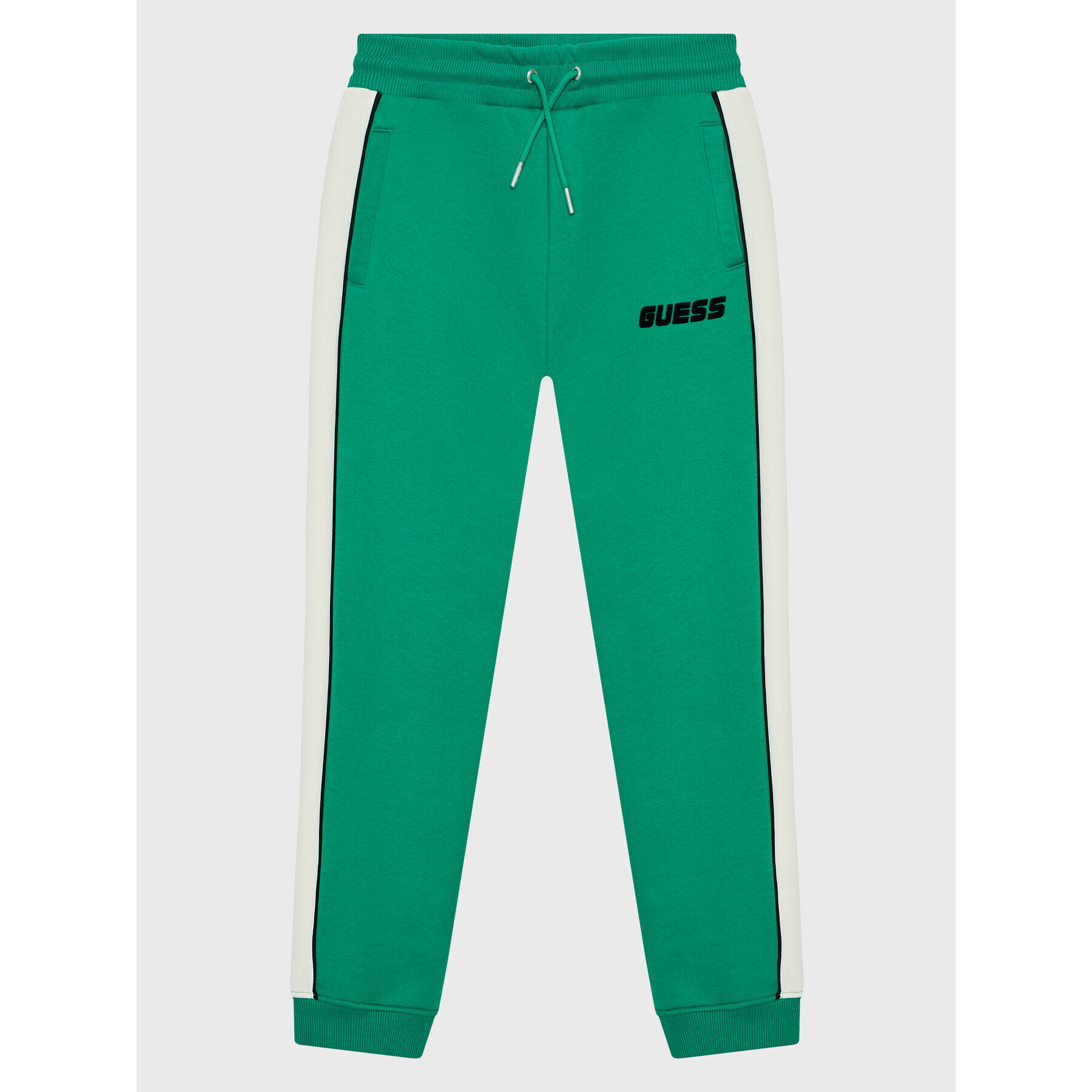 Guess Pantaloni trening L2BQ19 KBGQ2 Verde Regular Fit - Pled.ro