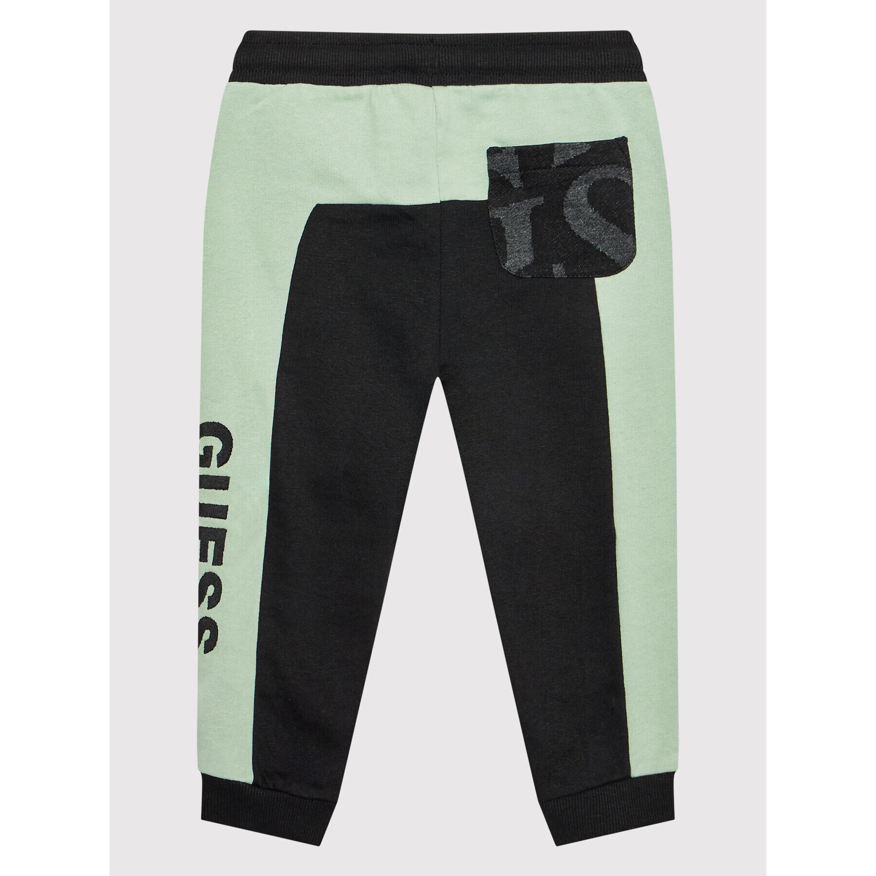 Guess Pantaloni trening N2YQ12 KA6R0 Negru Regular Fit - Pled.ro