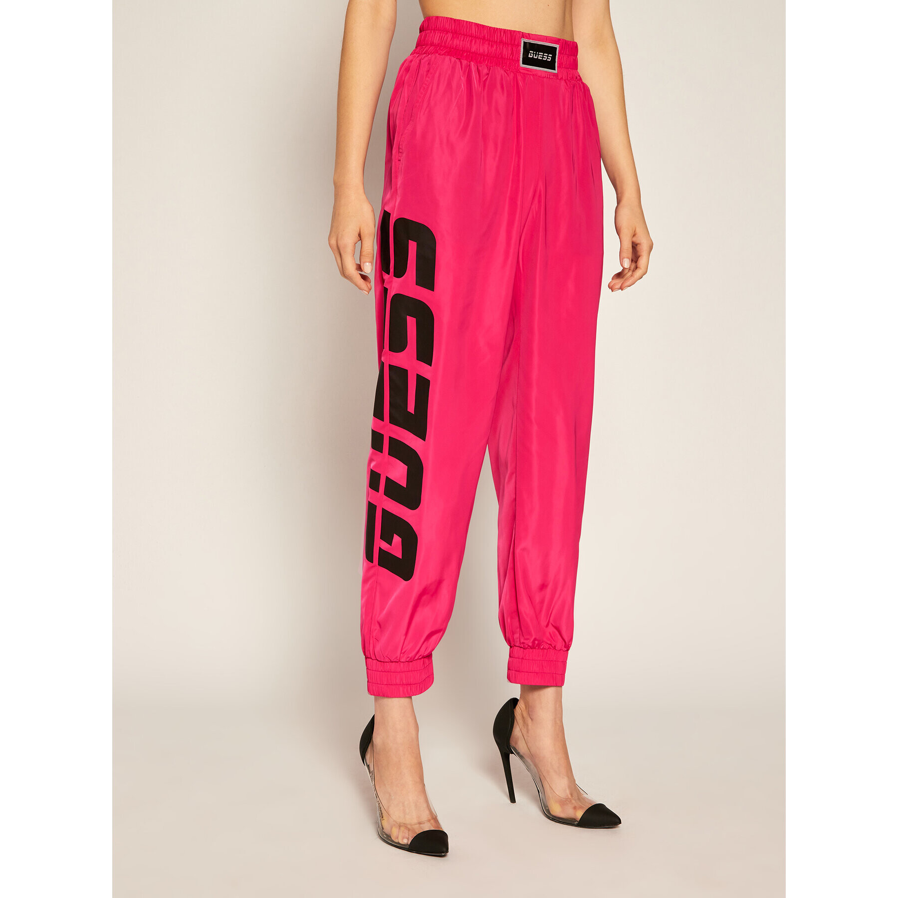 Guess Pantaloni trening O0BA30 WDF90 Roz Regular Fit - Pled.ro