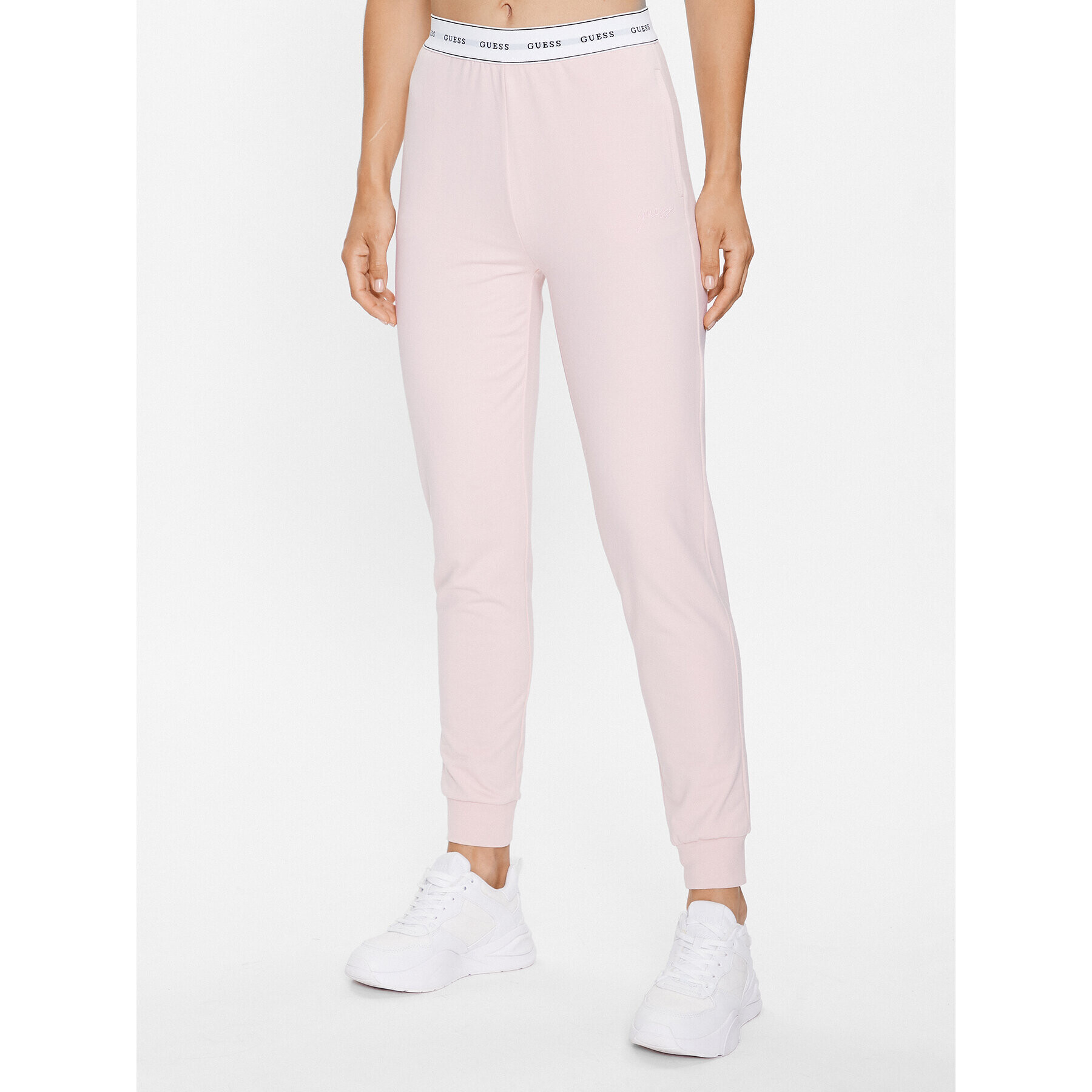 Guess Pantaloni trening O3YB00 KBS91 Roz Regular Fit - Pled.ro