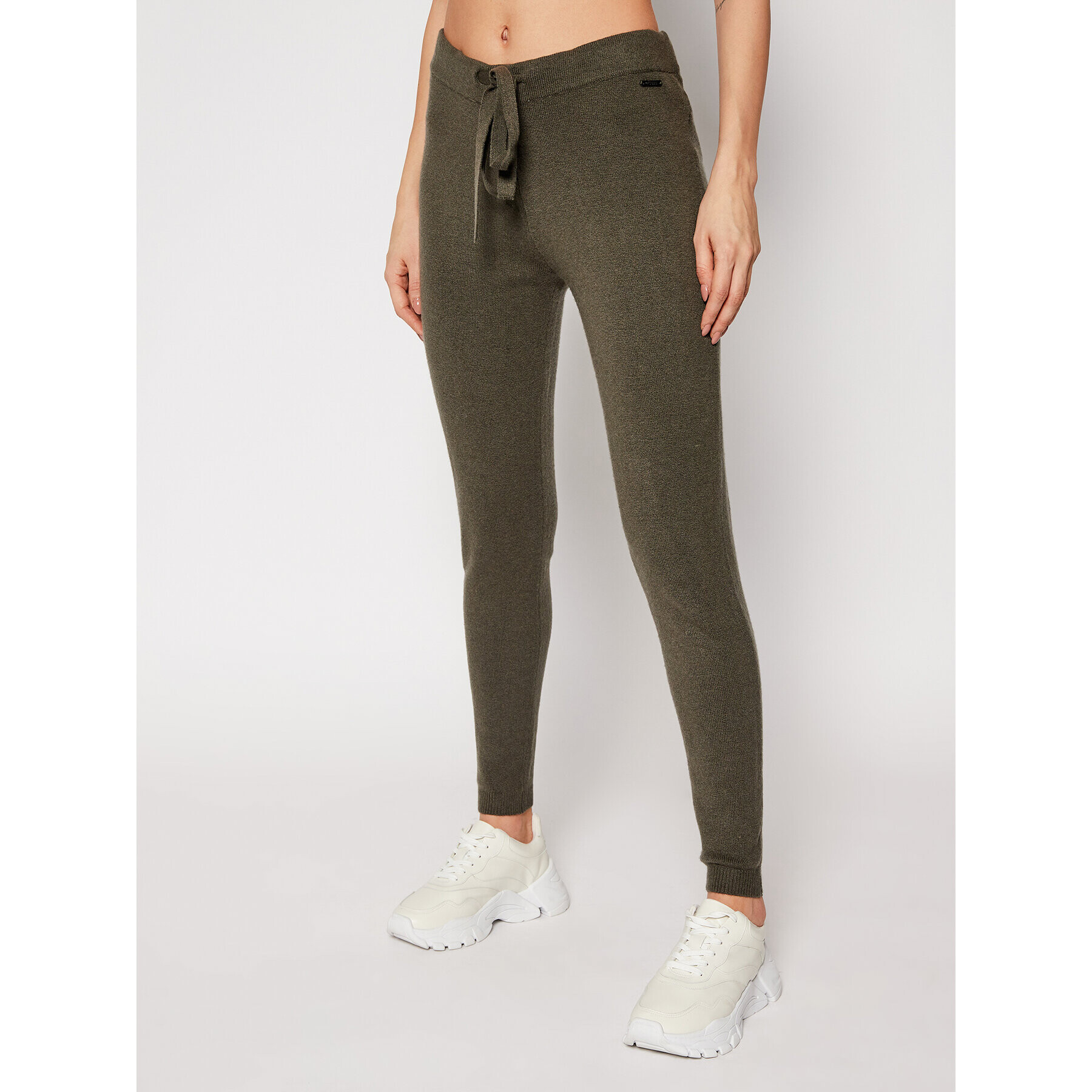 Guess Pantaloni trening Tania W0RR10 R2QA0 Verde Regular Fit - Pled.ro