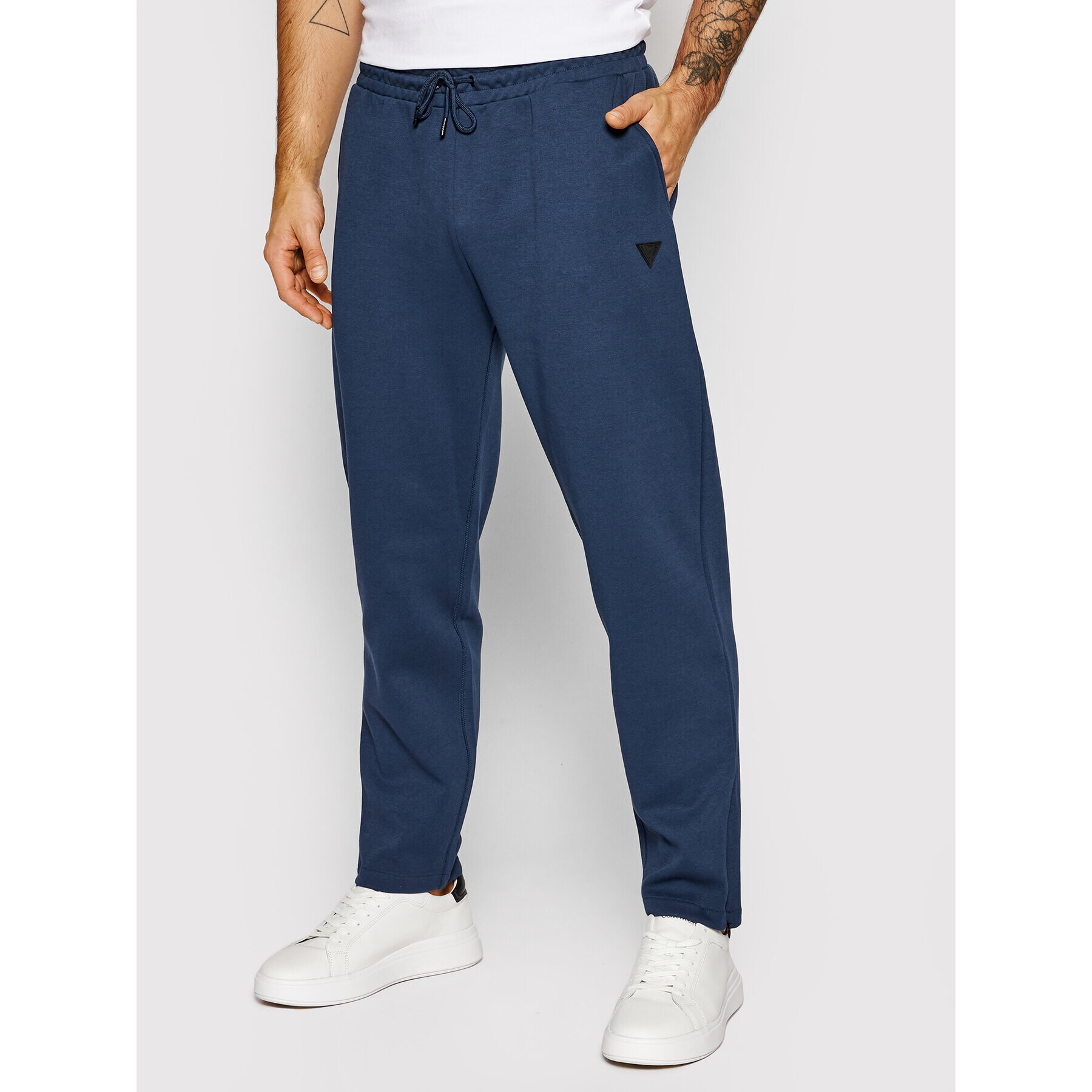 Guess Pantaloni trening U1BA06 JR06S Bleumarin Regular Fit - Pled.ro