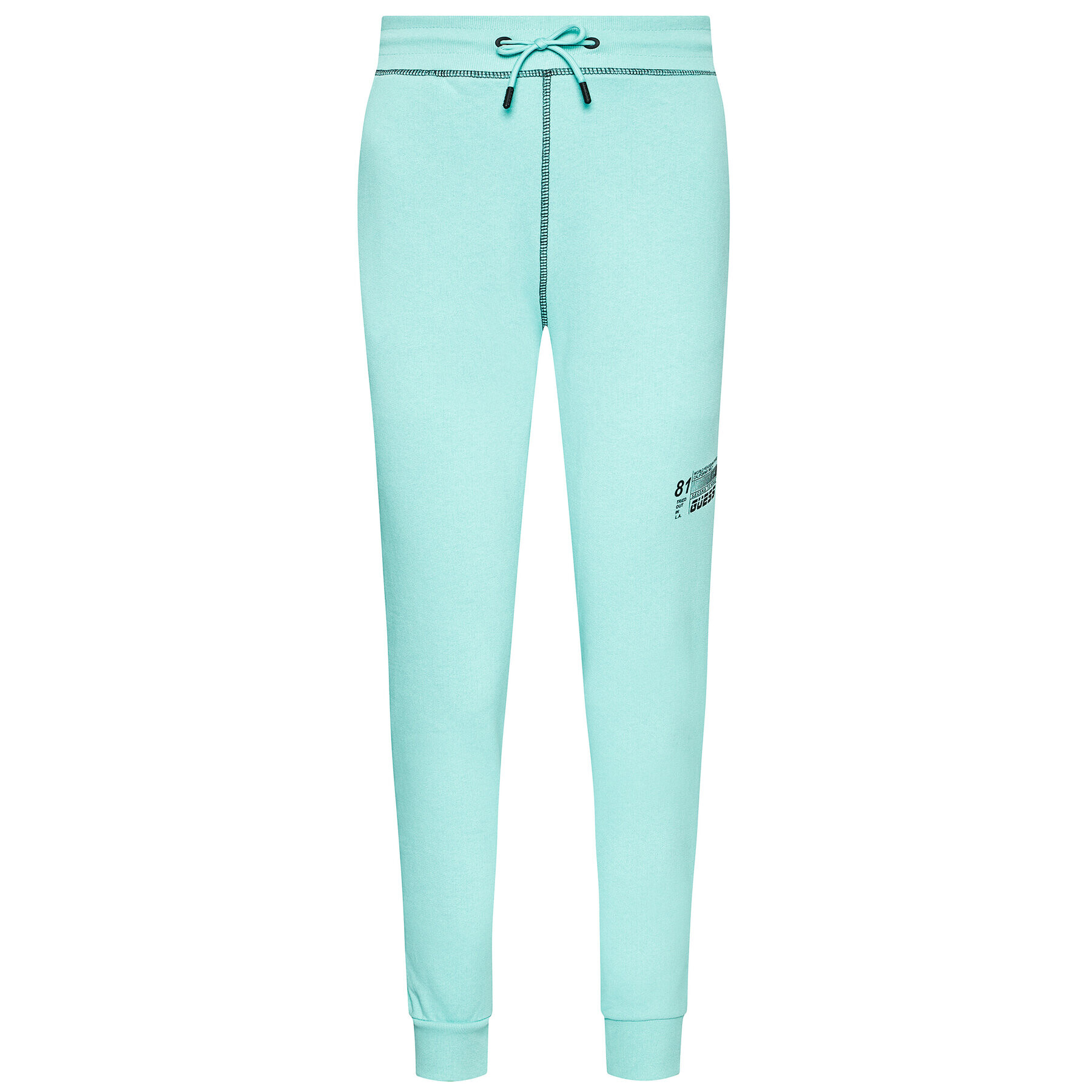 Guess Pantaloni trening U1GA13 KAIJ1 Verde Regular Fit - Pled.ro