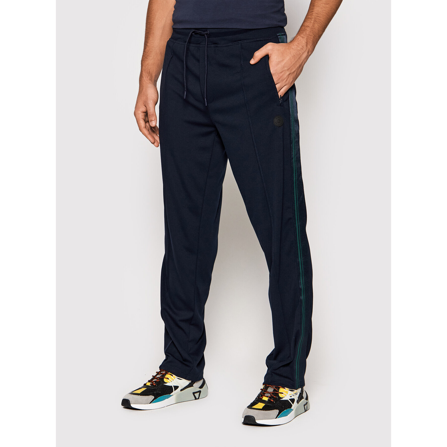 Guess Pantaloni trening U1GA41 RAJW0 Bleumarin Regular Fit - Pled.ro