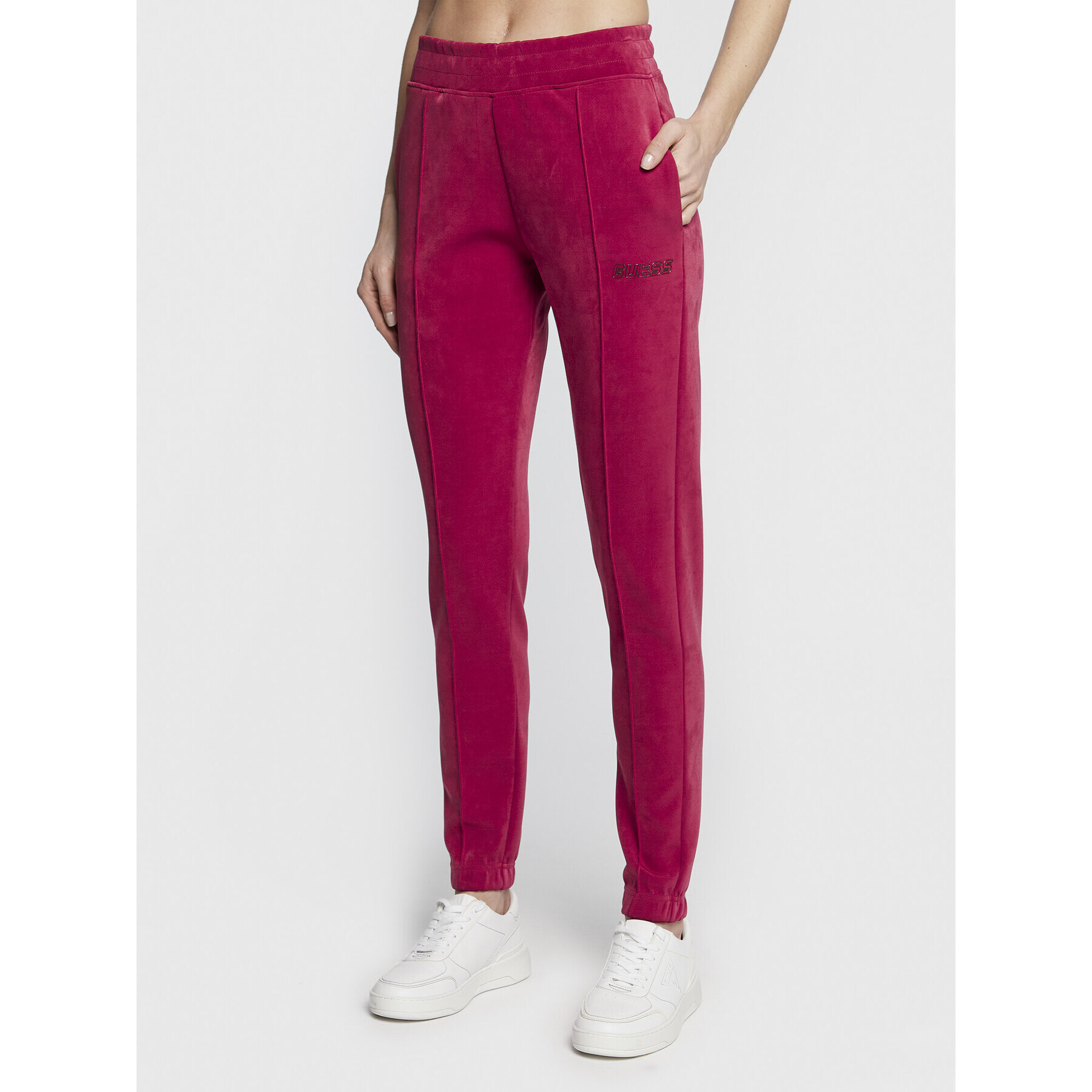 Guess Pantaloni trening V2BB03 KBC00 Roșu Regular Fit - Pled.ro