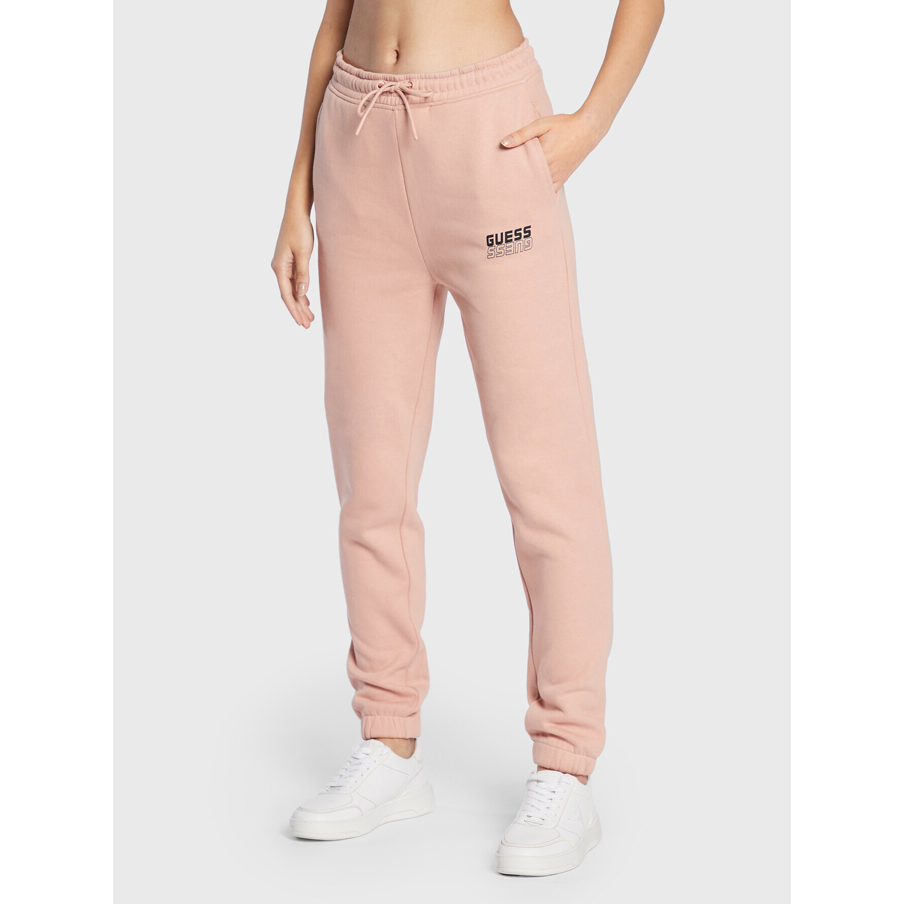 Guess Pantaloni trening V2BB18 K9V34 Roz Regular Fit - Pled.ro