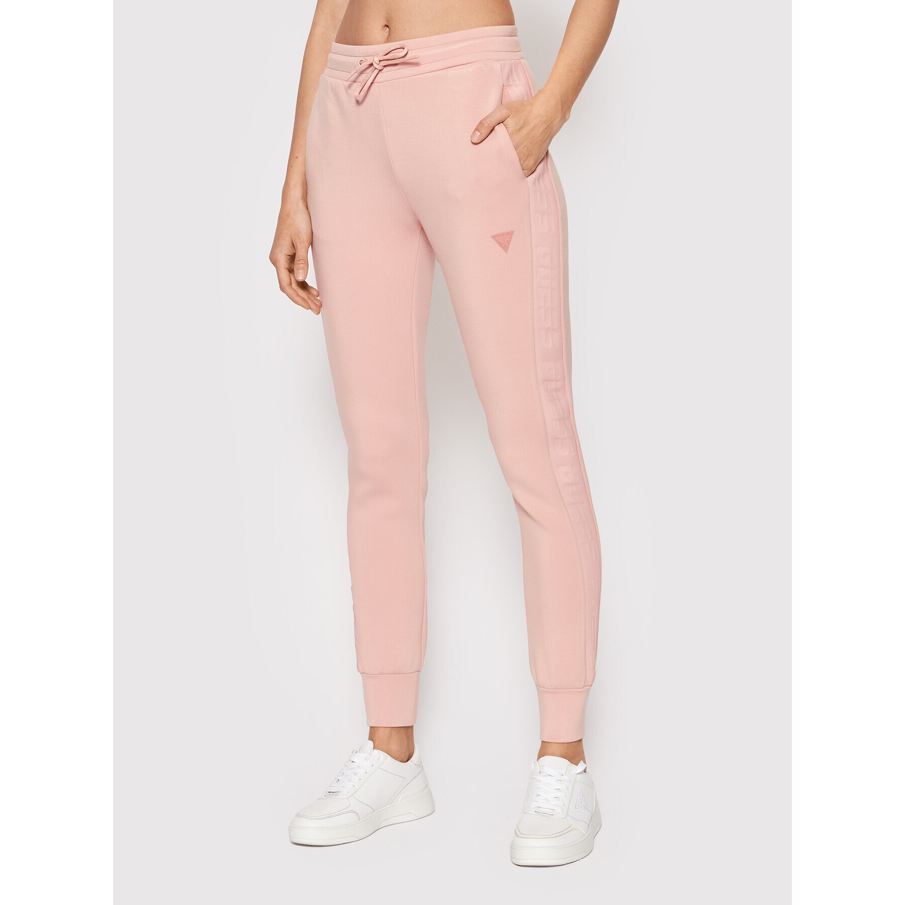 Guess Pantaloni trening V2RB02 K7UW2 Roz Regular Fit - Pled.ro