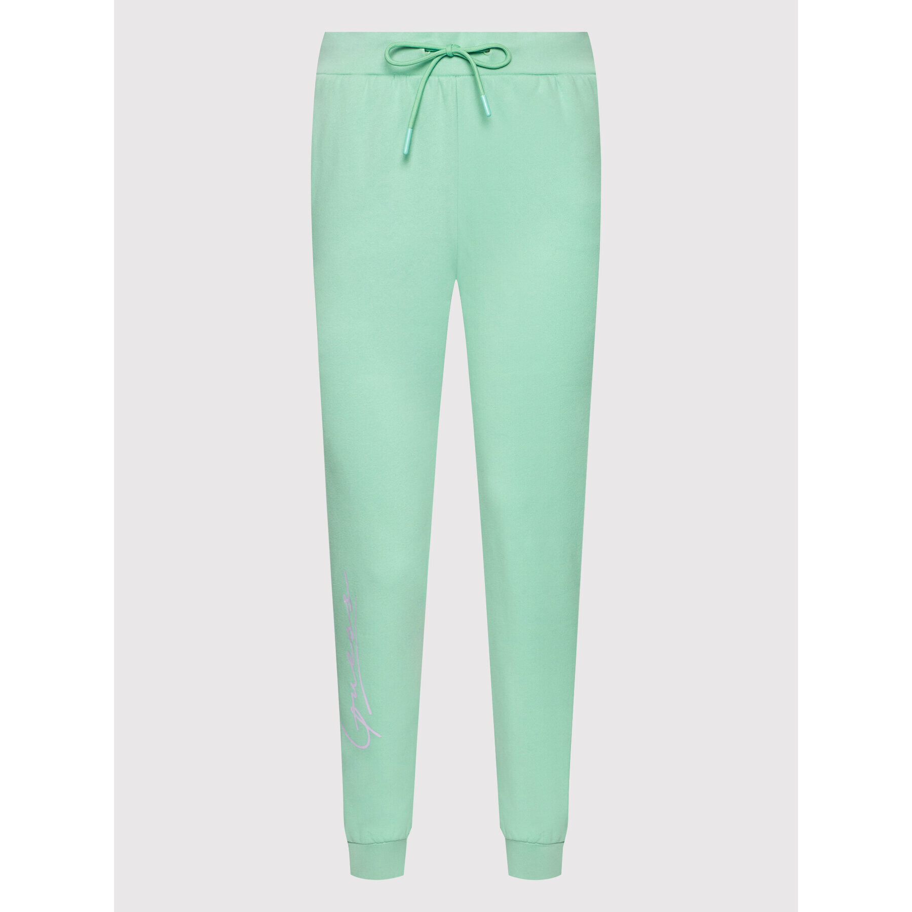 Guess Pantaloni trening V2RB18 KAOR1 Verde Regular Fit - Pled.ro