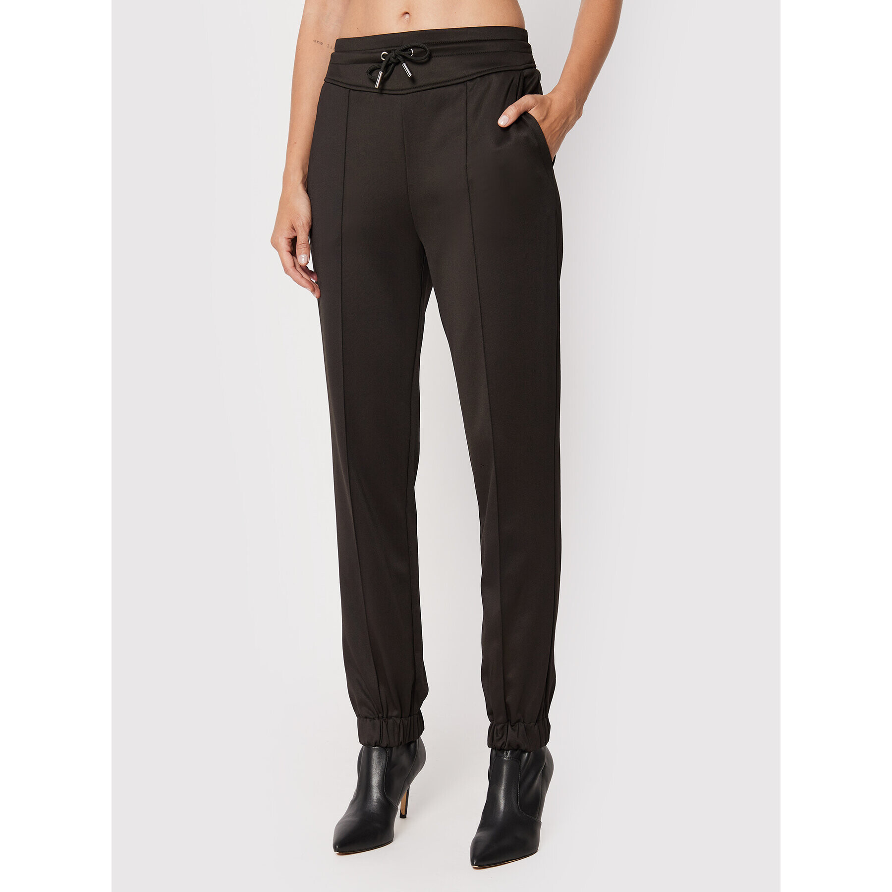 Guess Pantaloni trening W2YB02 KB7K2 Negru Regular Fit - Pled.ro