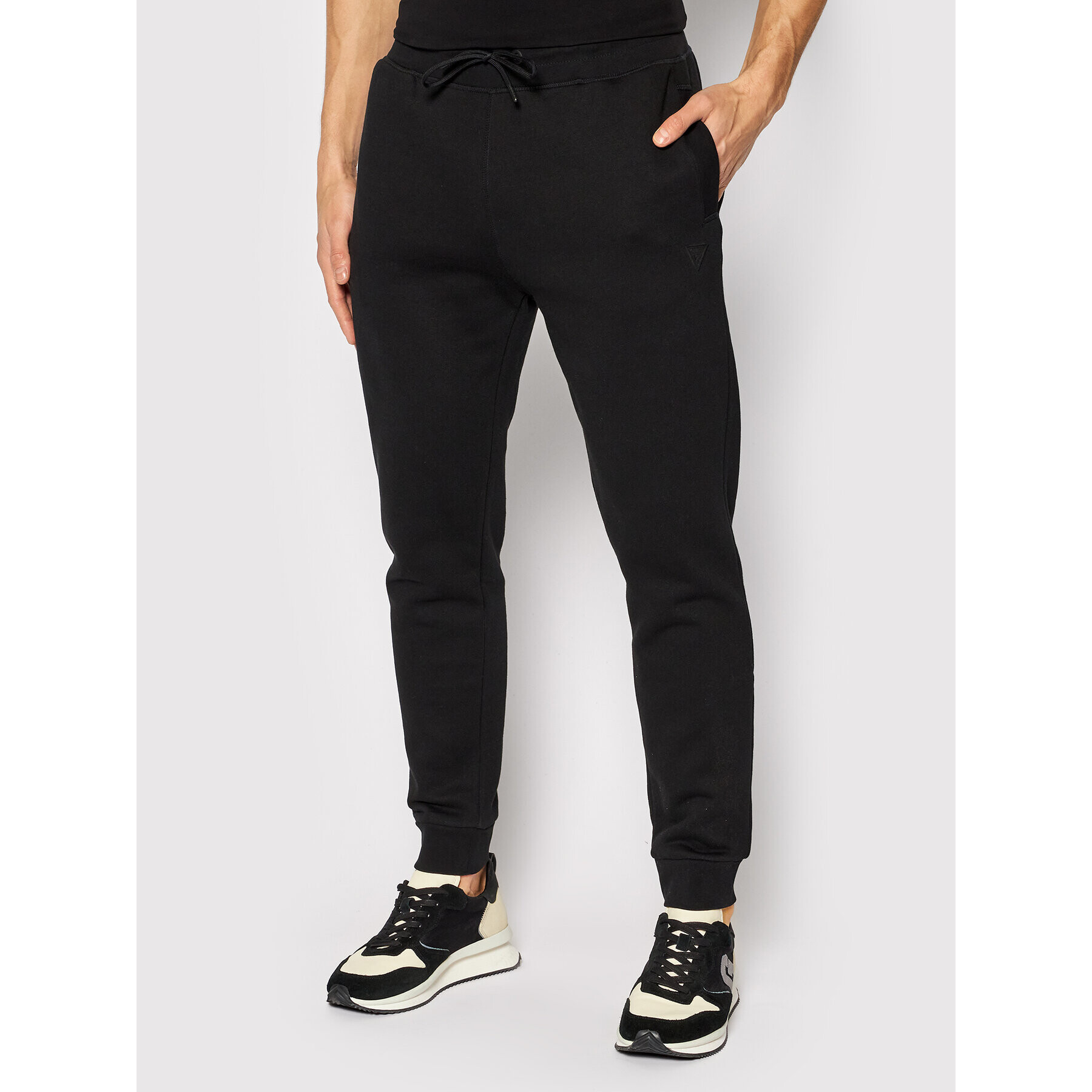 Guess Pantaloni trening Z2RB15 K9V31 Negru Regular Fit - Pled.ro