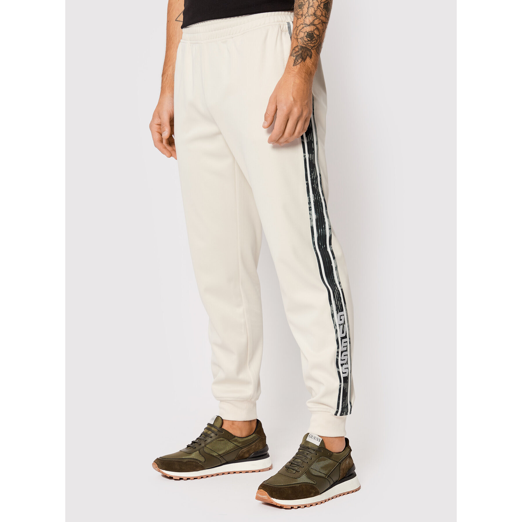 Guess Pantaloni trening Z2YB04 KB6R2 Gri Regular Fit - Pled.ro