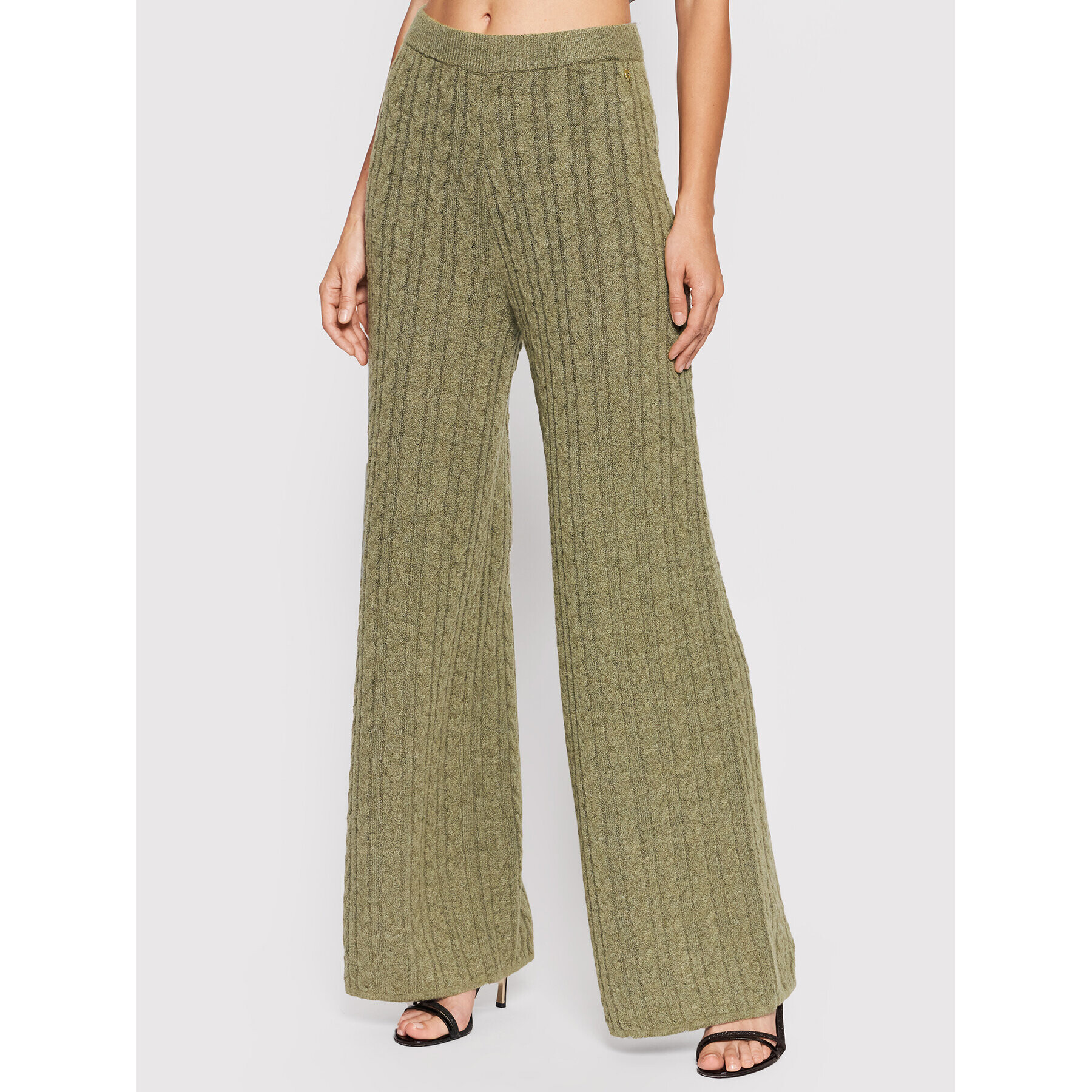 Guess Pantaloni tricotați Tamara W1BR07 Z2QA0 Verde Regular Fit - Pled.ro