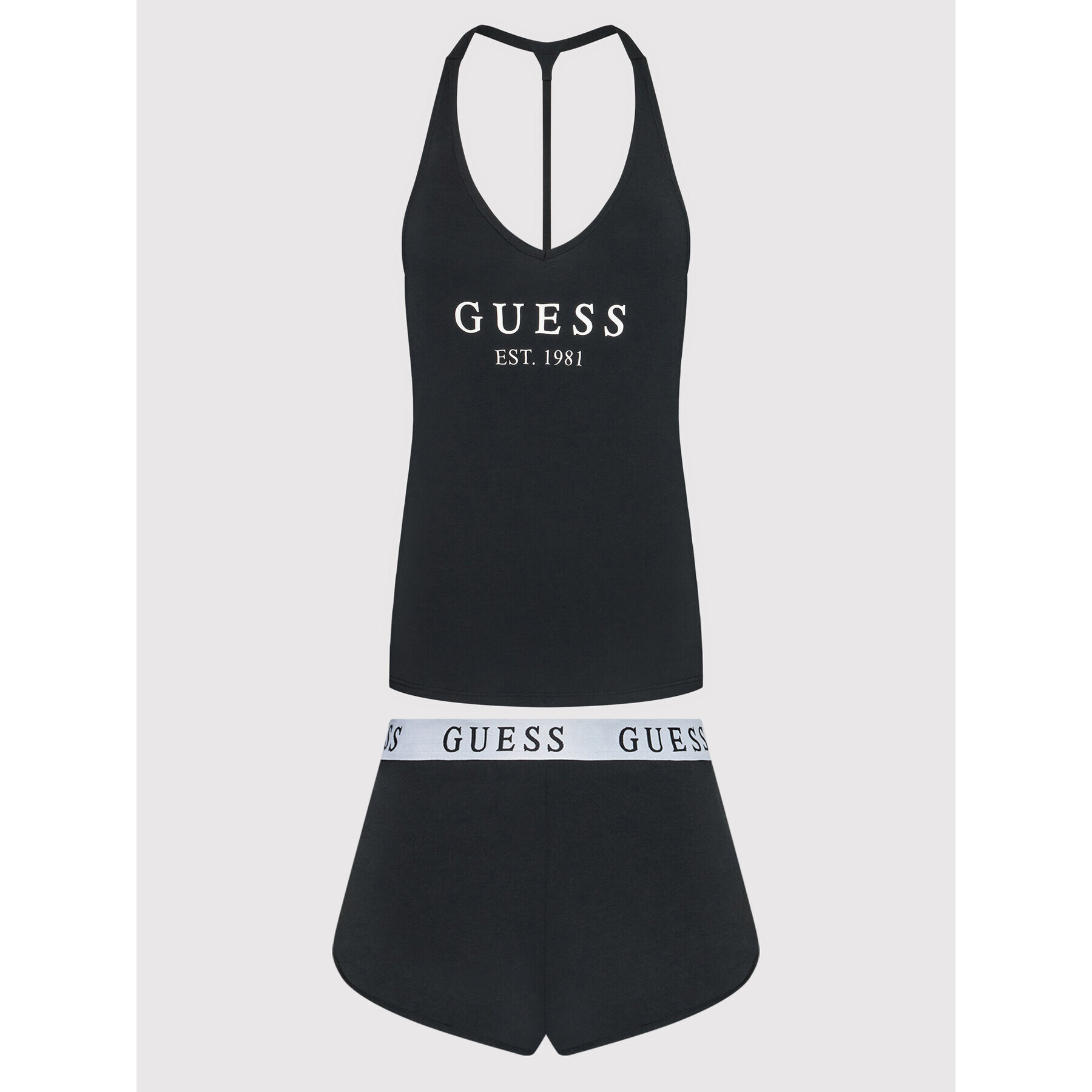 Guess Pijama O1GX01 JR07A Negru Regular Fit - Pled.ro