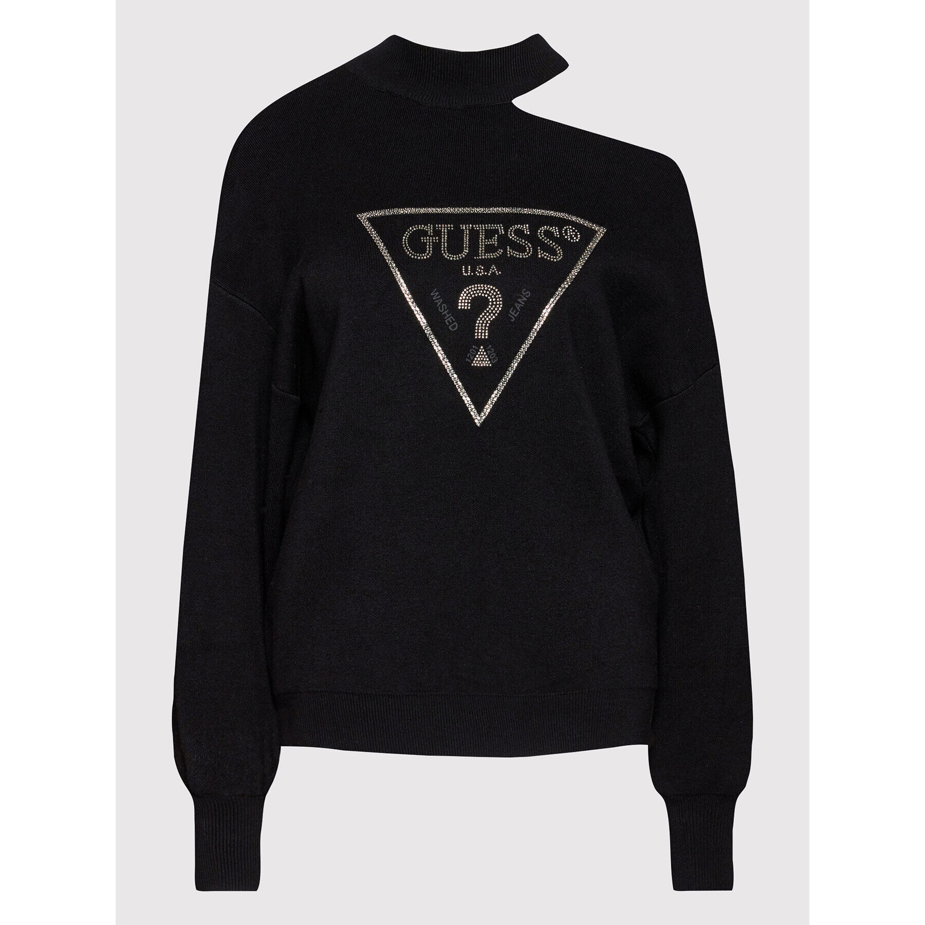 Guess Pulover W2RR18 Z26I0 Negru Relaxed Fit - Pled.ro