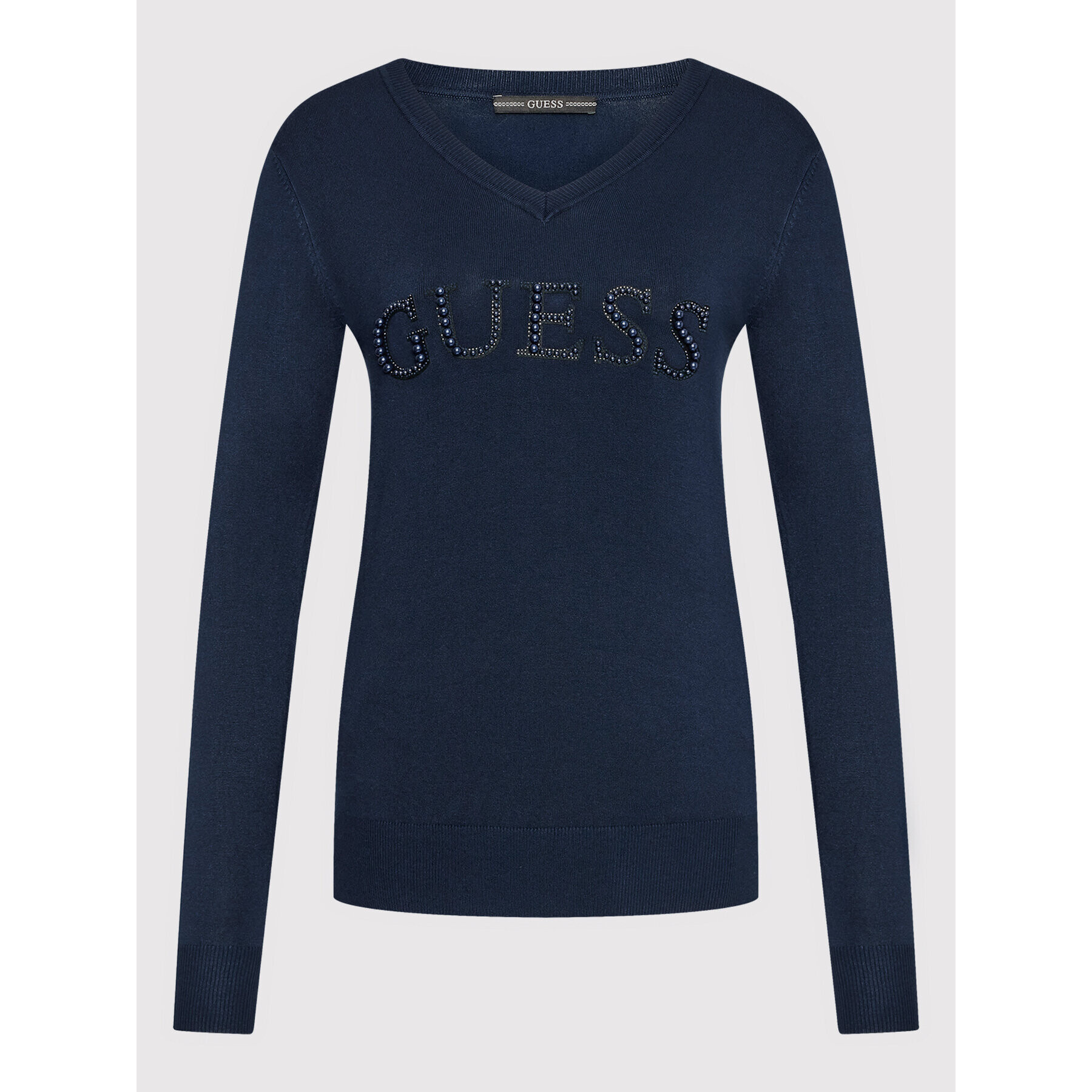 Guess Pulover W2YR26 Z2NQ0 Bleumarin Regular Fit - Pled.ro