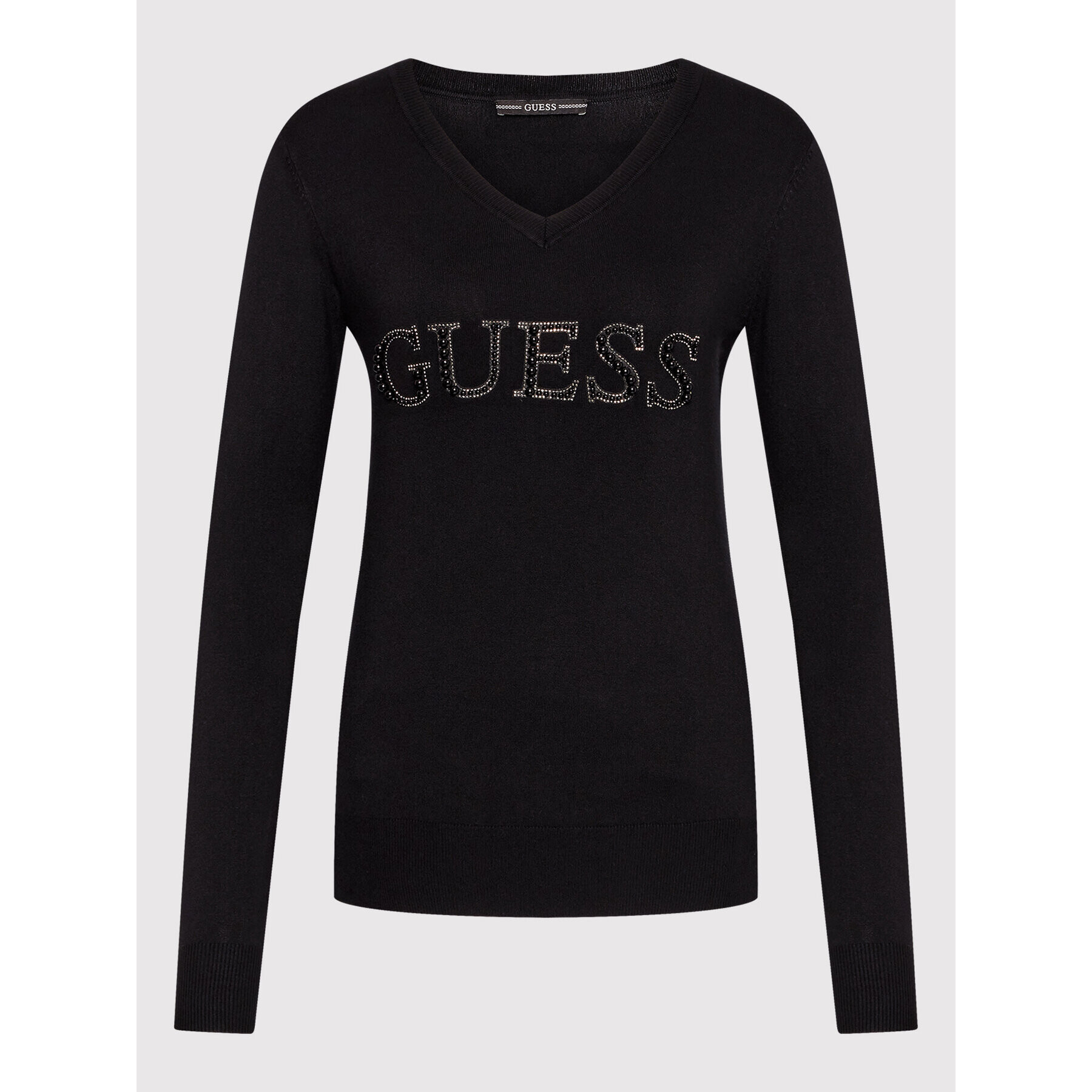 Guess Pulover W2YR26 Z2NQ0 Negru Regular Fit - Pled.ro