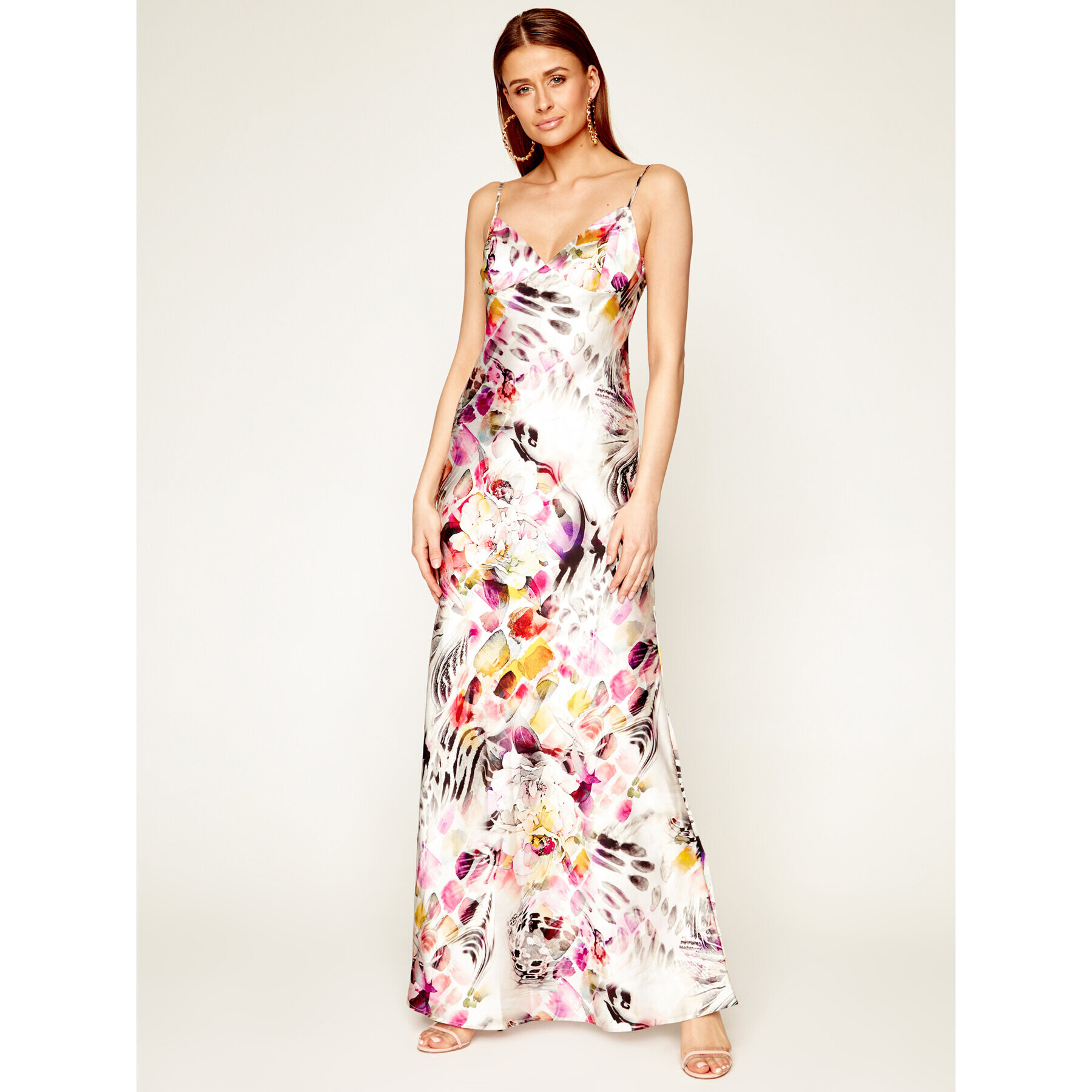 Guess Rochie de vară JENNIFER LOPEZ Floral Flux 0GG735 7099Z Colorat Regular Fit - Pled.ro