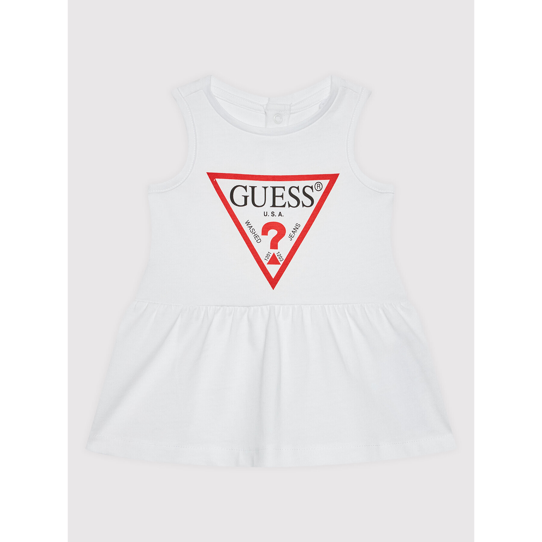 Guess Rochie de zi A01K15 KAUD0 Alb Regular Fit - Pled.ro