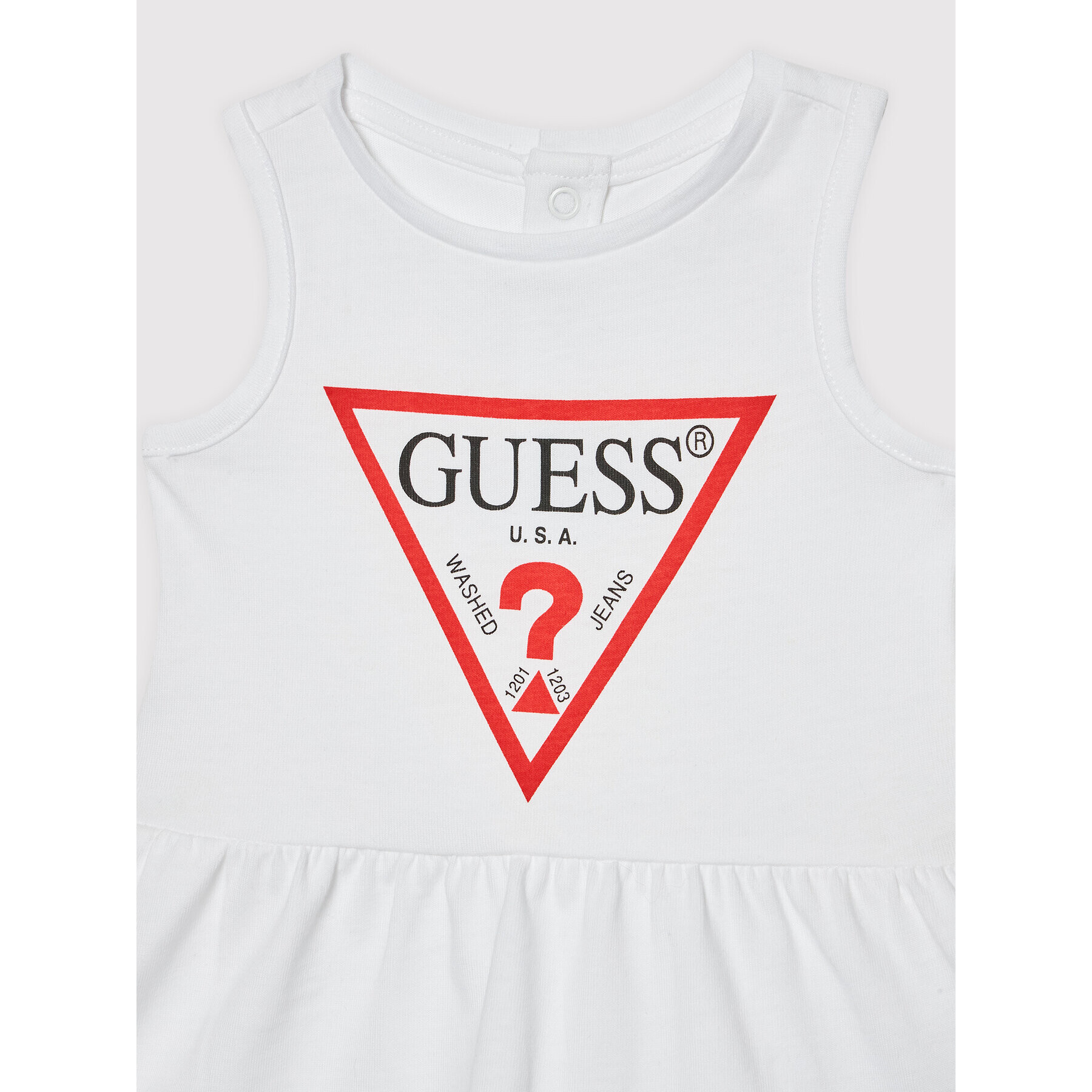 Guess Rochie de zi A01K15 KAUD0 Alb Regular Fit - Pled.ro